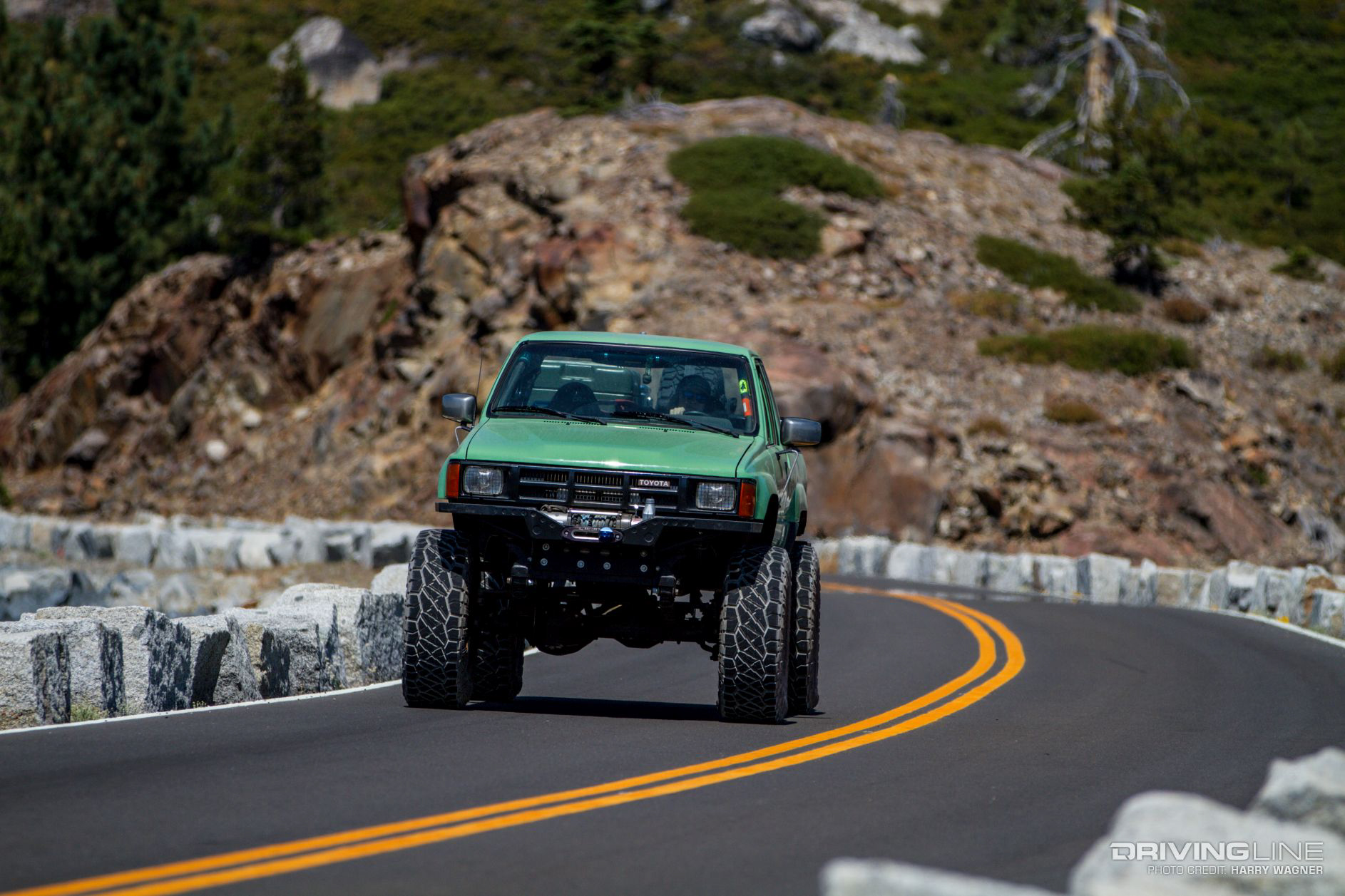 Truck with Nitto Ridge Grapplers on pavement