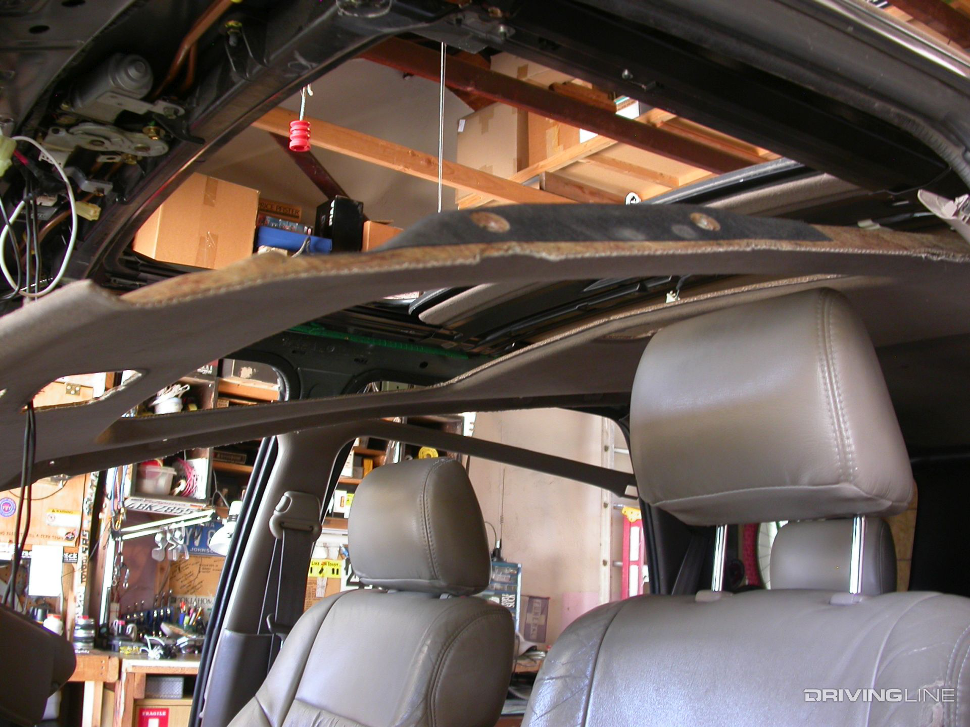 4Runner wiring interior headliner teardown