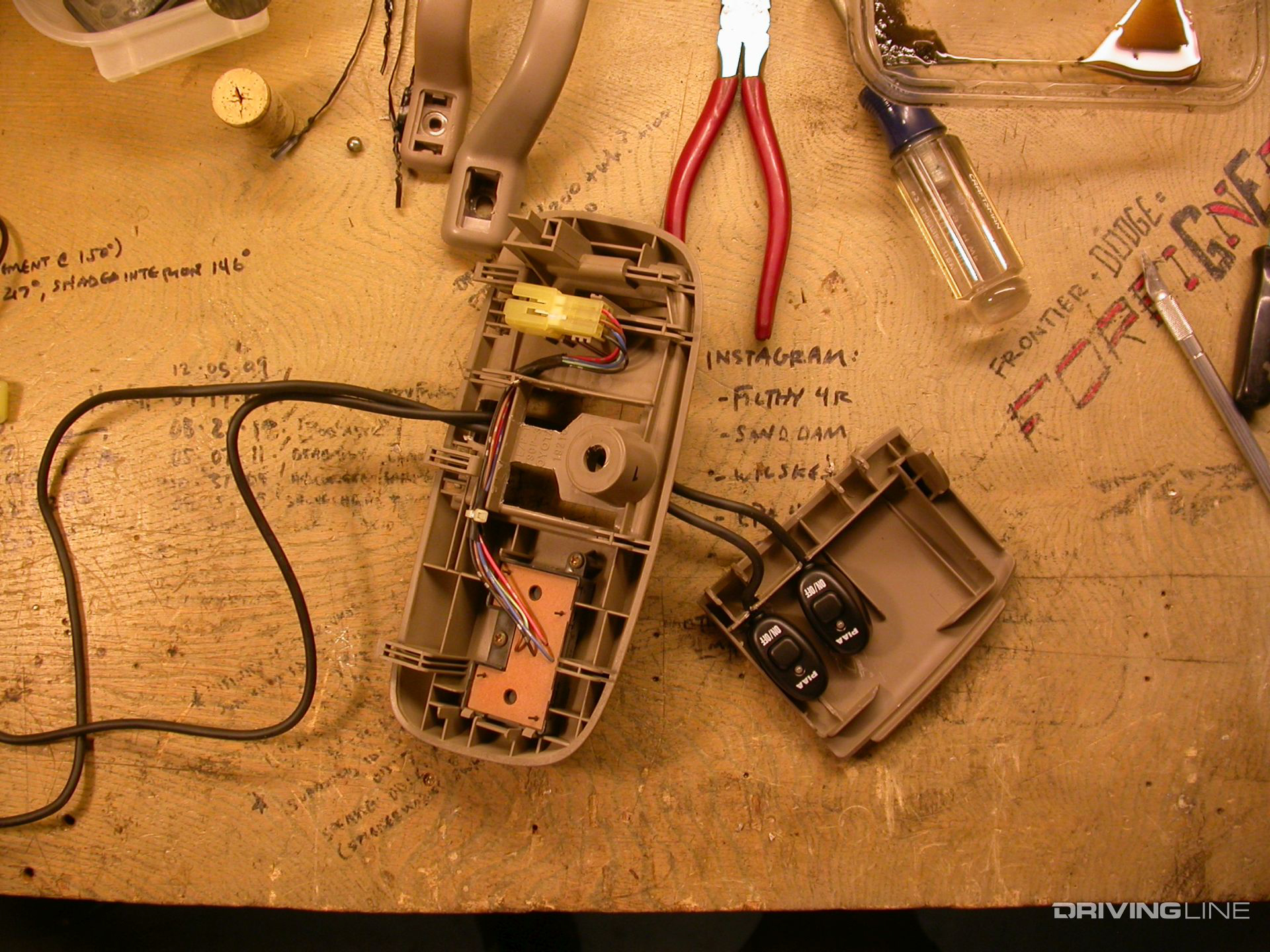 wiring harness power switch
