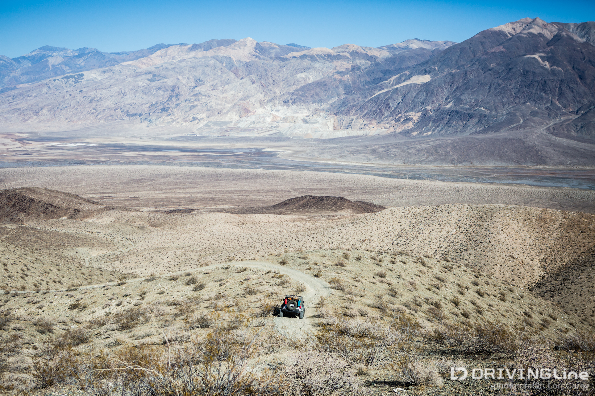 Jeep Wrangler, Slate Range Trail and Panamint Mountains