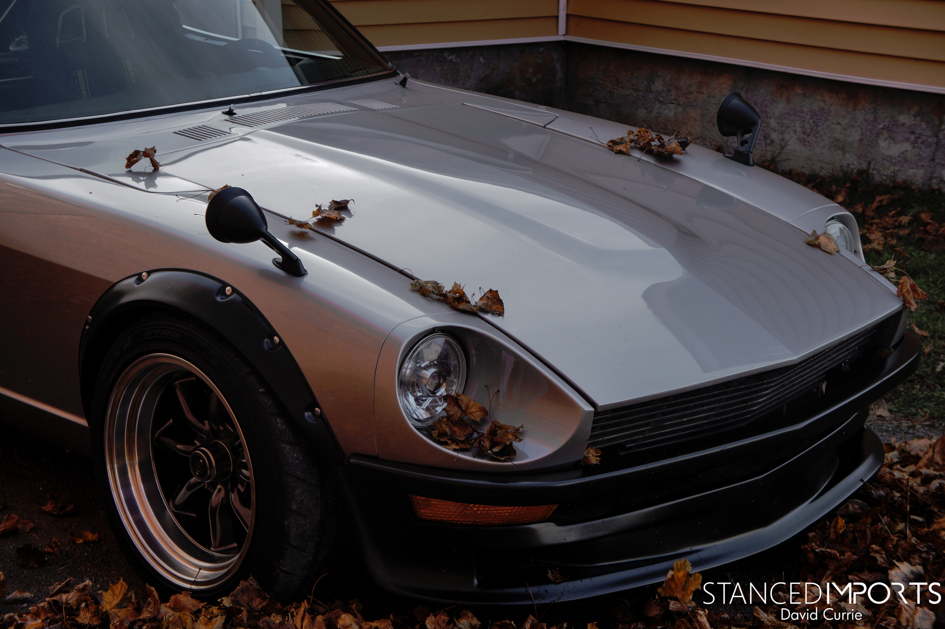 front of Datsun 260z