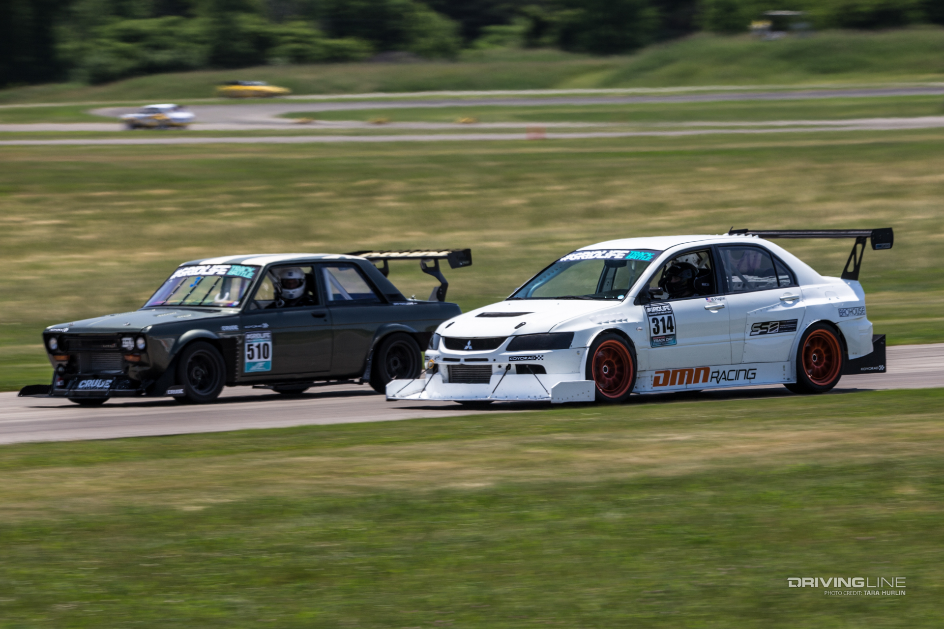 Gridlife Midwest_Datsun 510 and Mitsu Evo