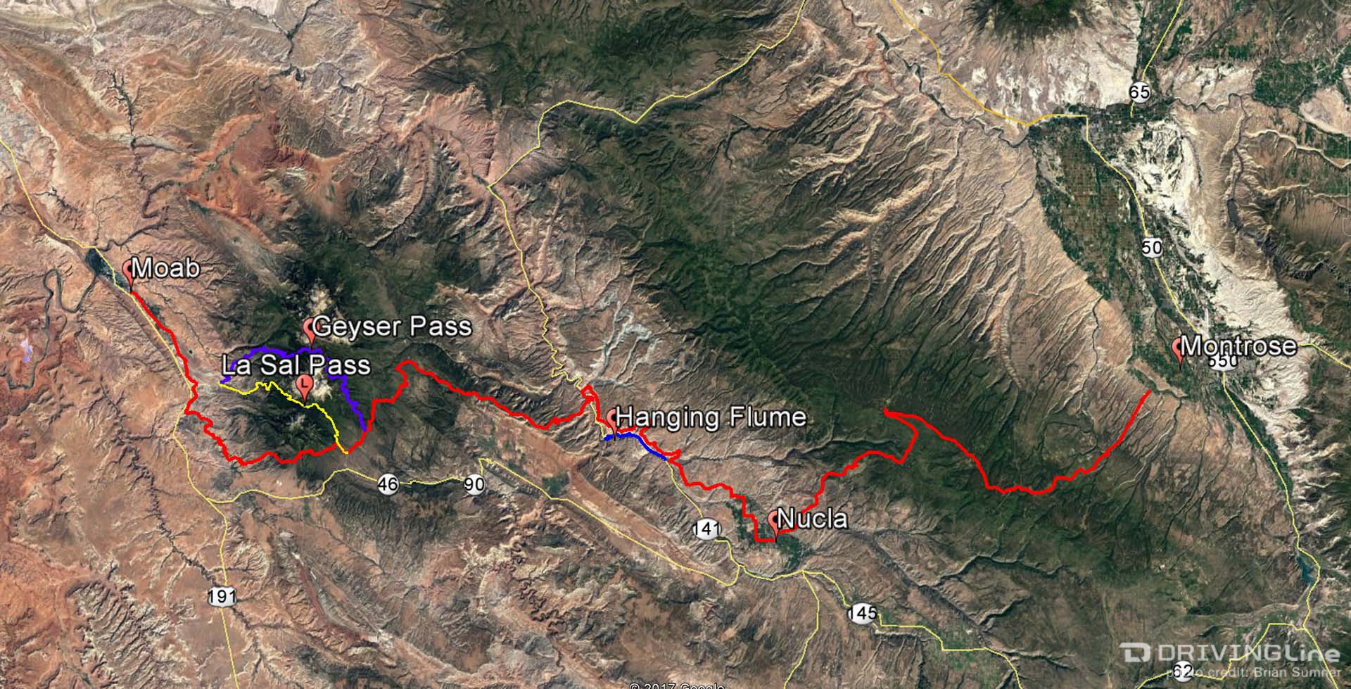 14 rimrocker trail side trips map