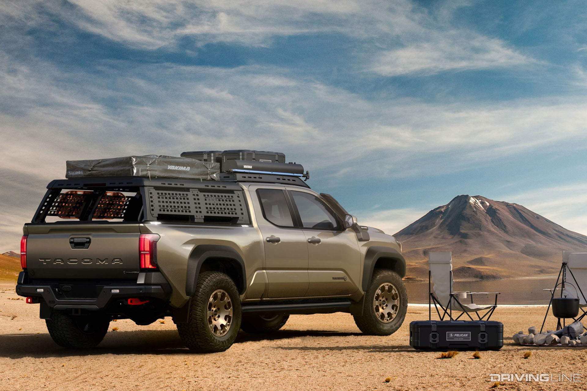 Toyota Tacoma Trailhunter campsite