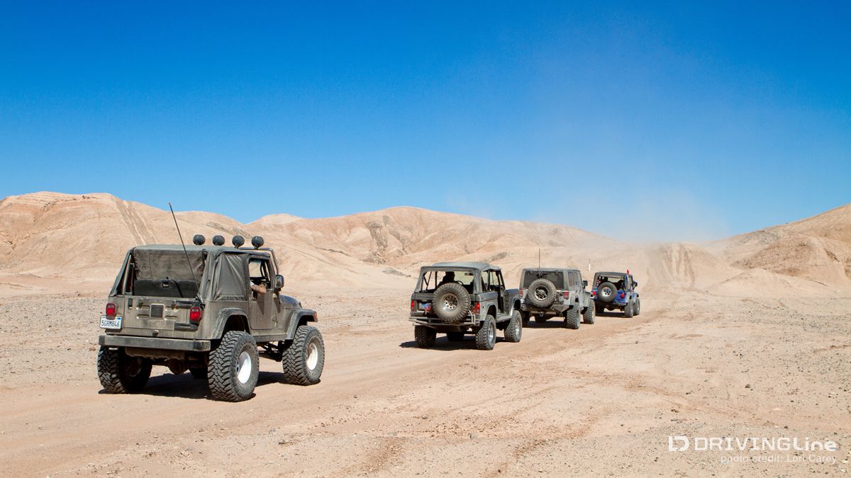 Jeeps at Ocotillo Wells