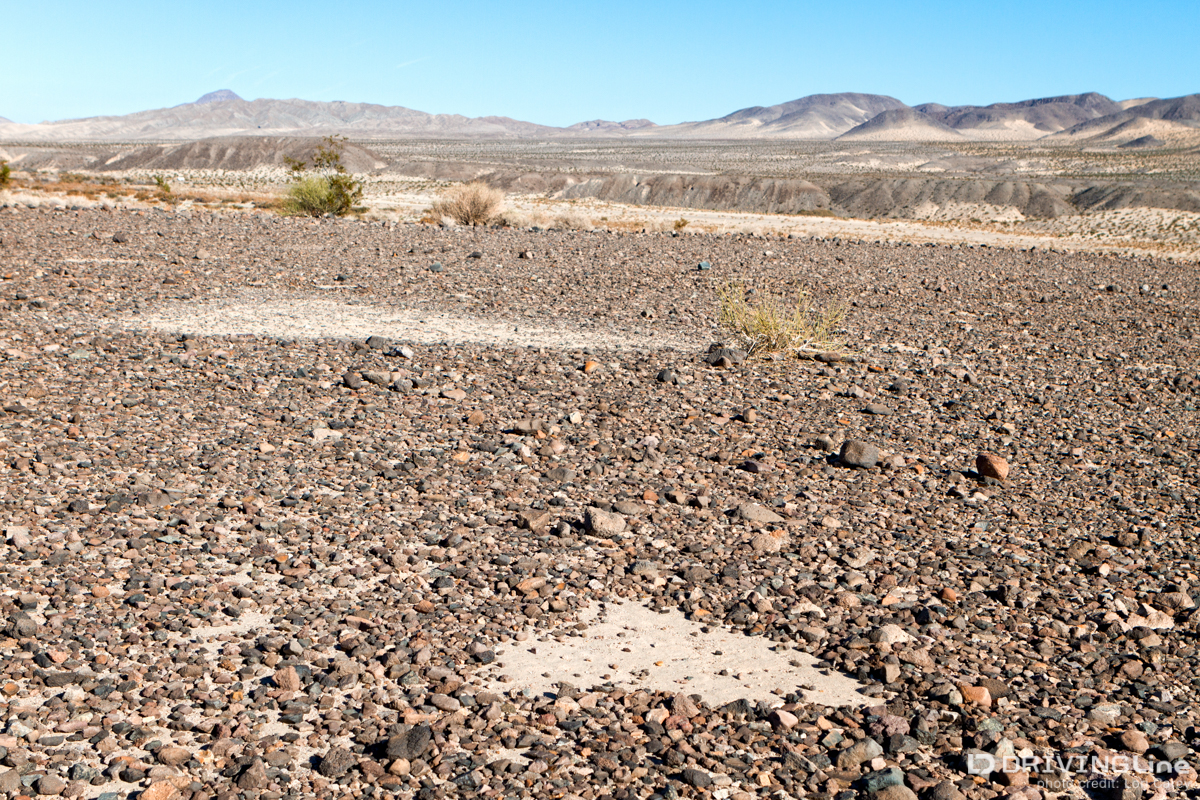 Triangles intaglio site in the Mojave desert