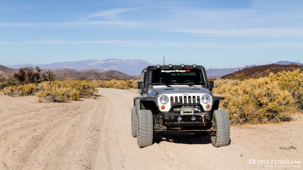 Jeep on the Mojave Road