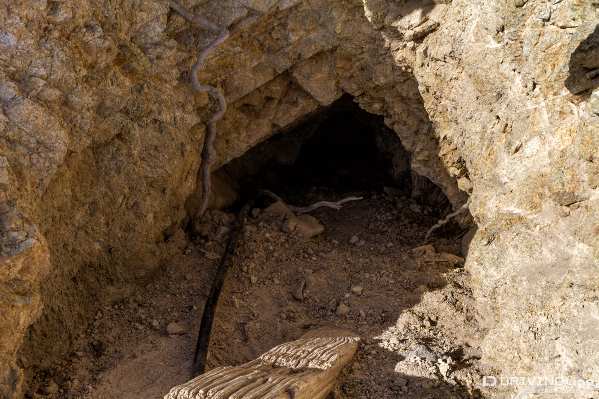 Dugout living quarters used by the Army at Marl Springs in the Mojave Desert
