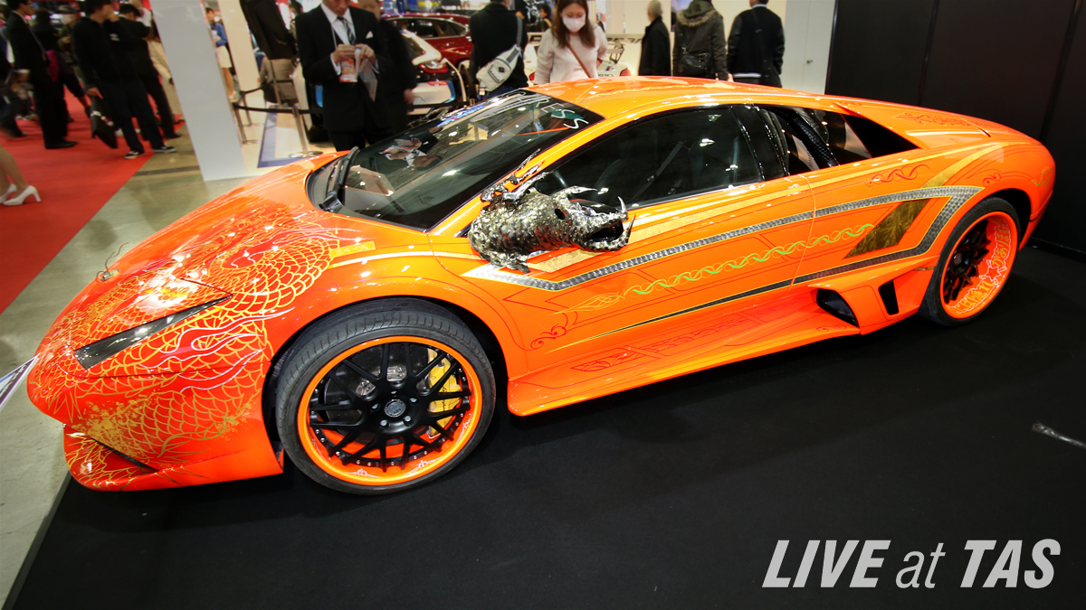 tokyo-auto-salon-orange-lamborghini-huracan-claw-rear-view-mirror