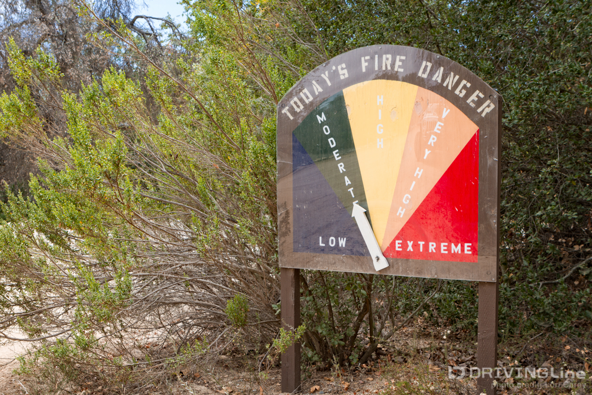 Conditions can change daily. Three days after I took this photo a major wildfire broke out just a few miles from this spot. 