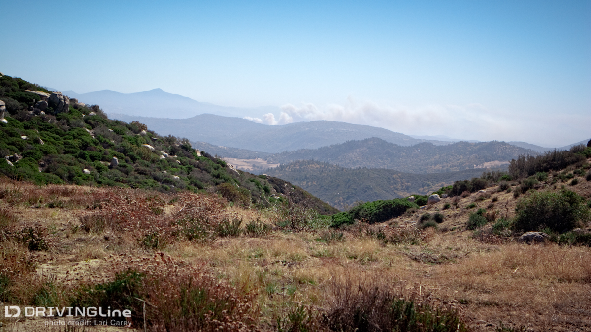 Wildfire spotted while off road on Palomar Mountain in San Diego County. The fire spread so quickly that by the time I got off the mountain, I was stuck in grid lock because so many roads were closed. 