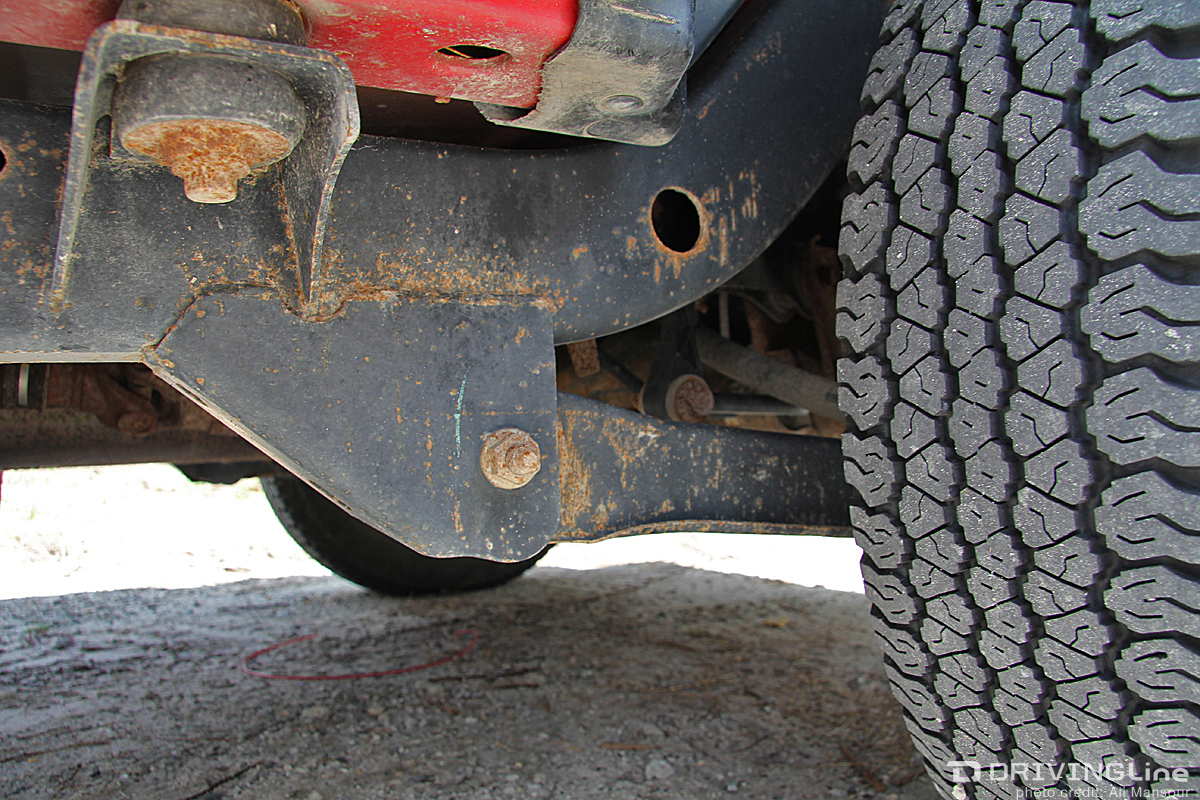 Jeep Wrangler TJ frame rust