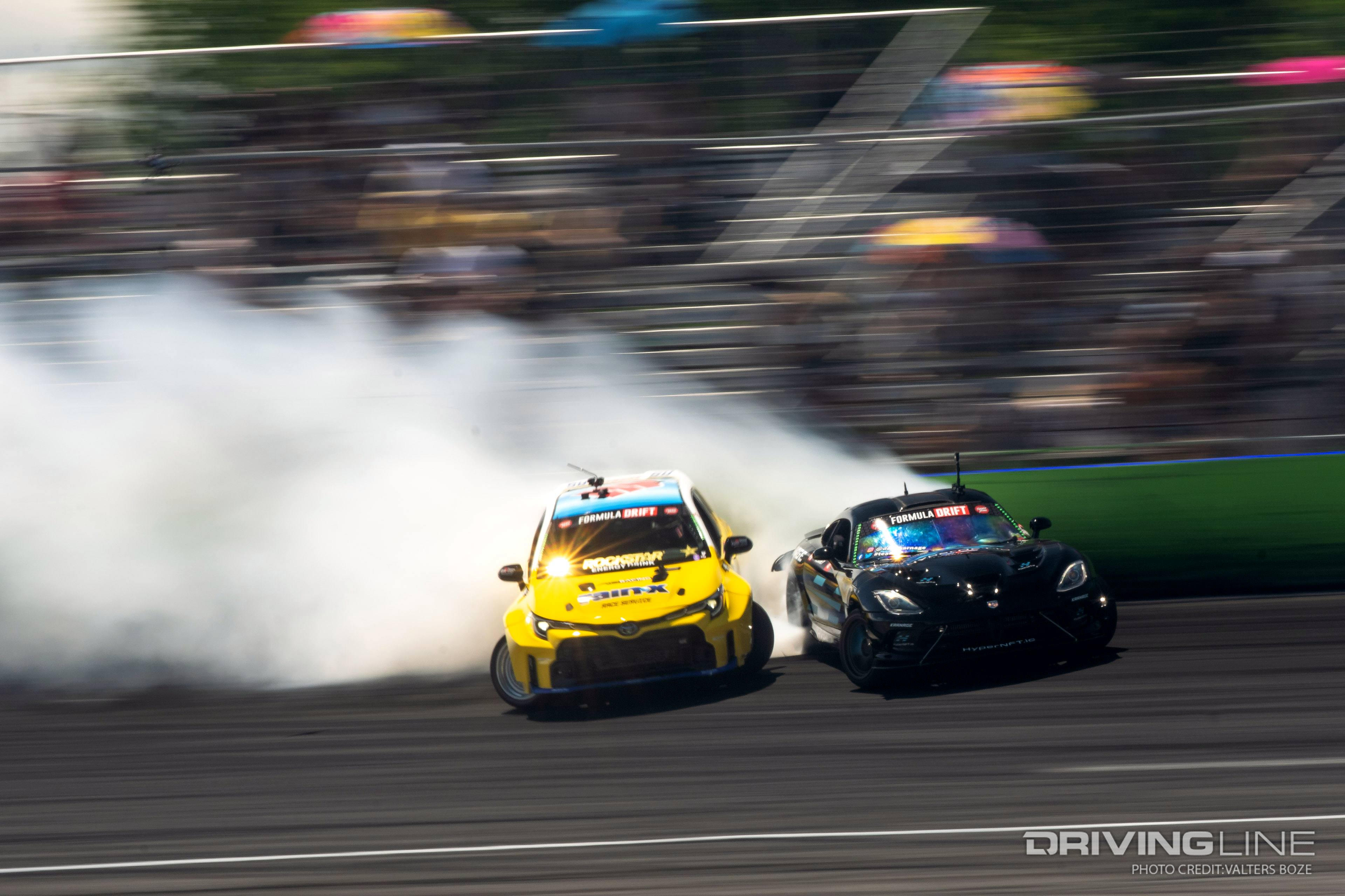 Ryan Tuerck tandem drifting against Dean Kearny at 2023 FDORL