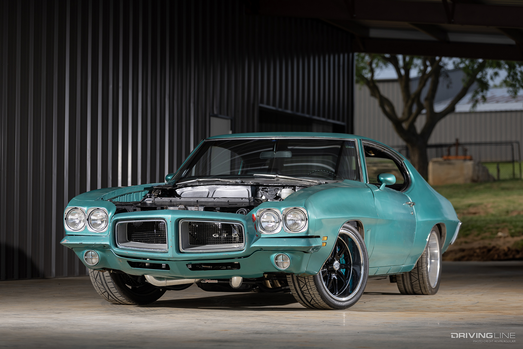 Front of Cynthia Pierce's '72 Pontiac GTO