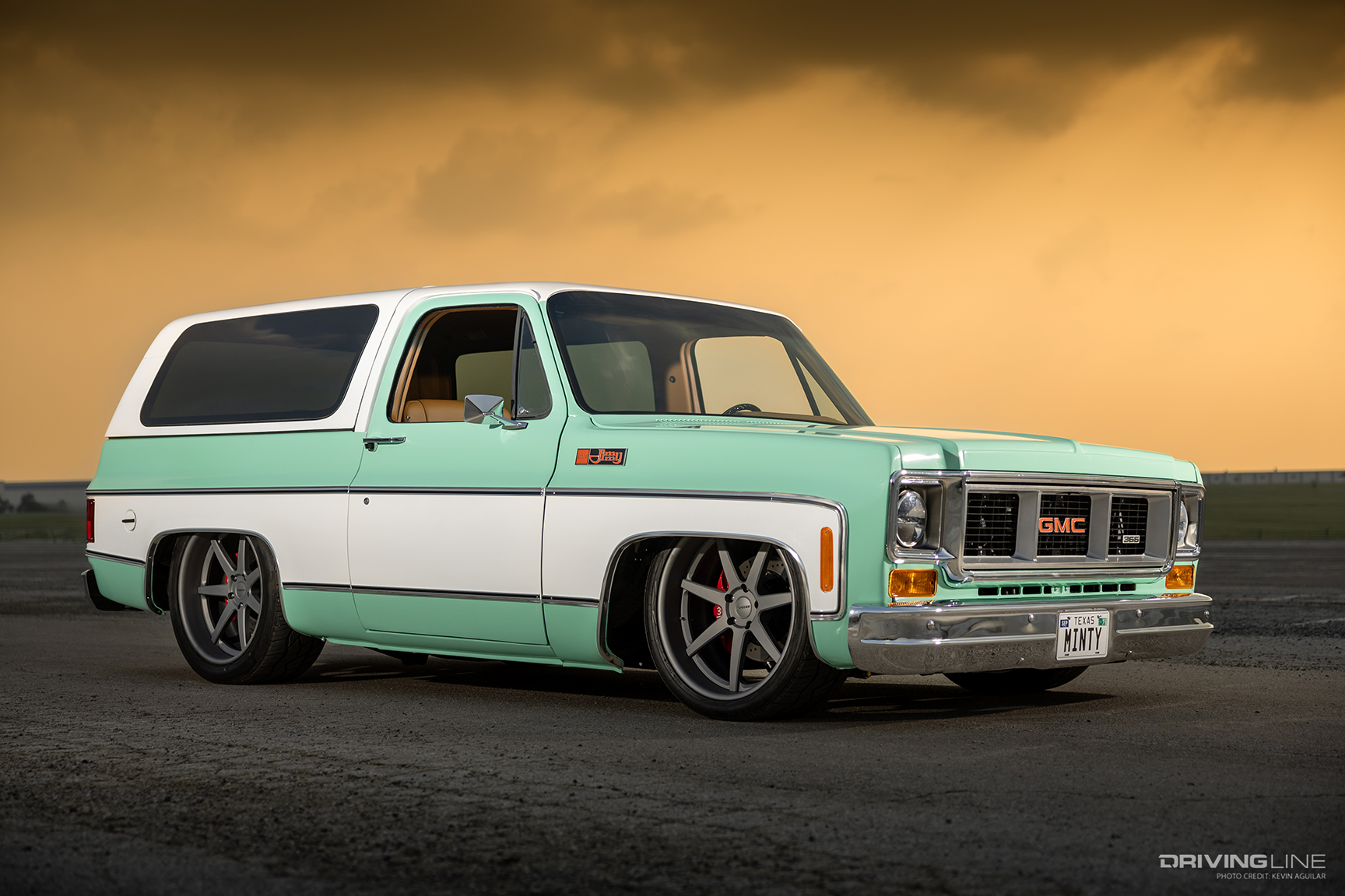 Front of Cody McKelvy's '78 GMC Jimmy Built by Hill's Hot Rods