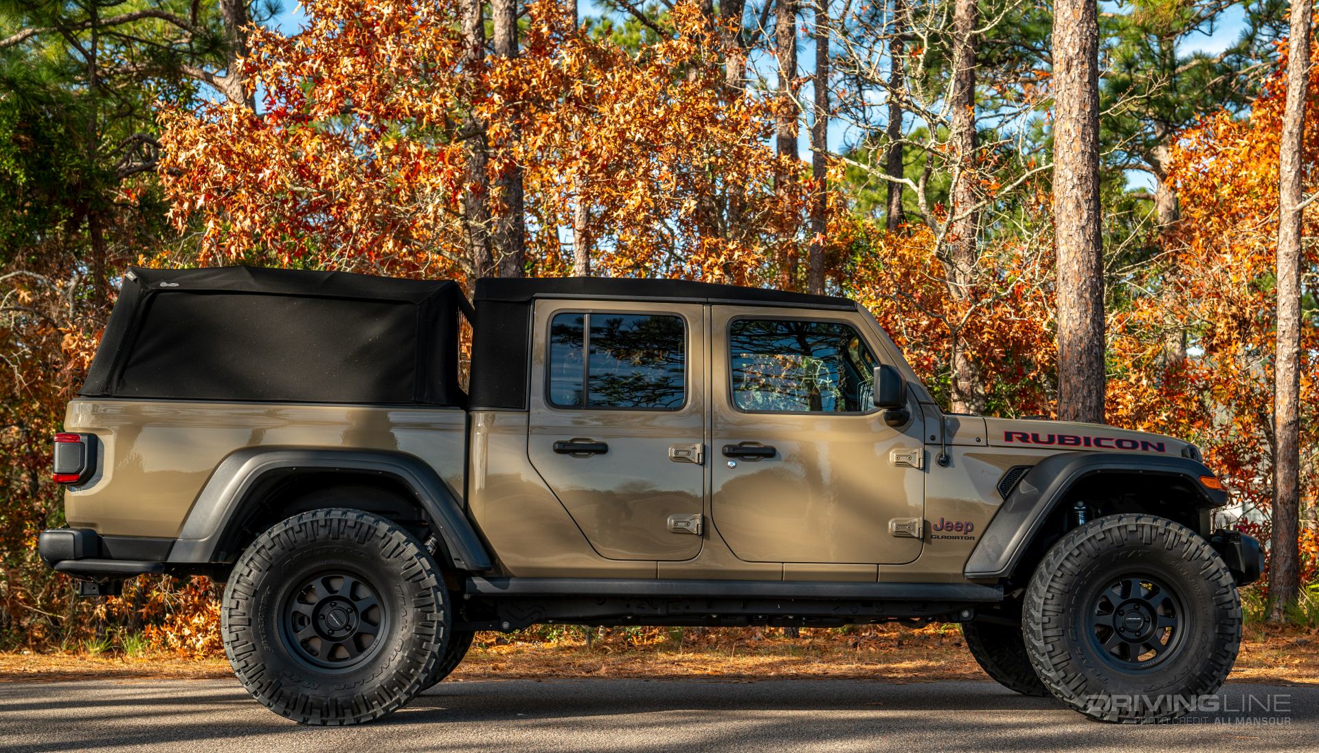 Jeep Gladiator Rubicon 3 inch lift 38s side profile