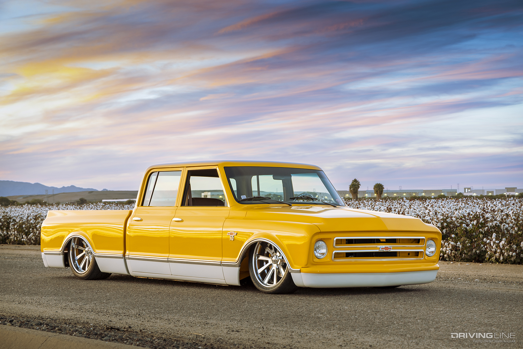 Front of Bob Ward Jr. & Kelly Ward’s 1967 Chevy C10 Crew Cab