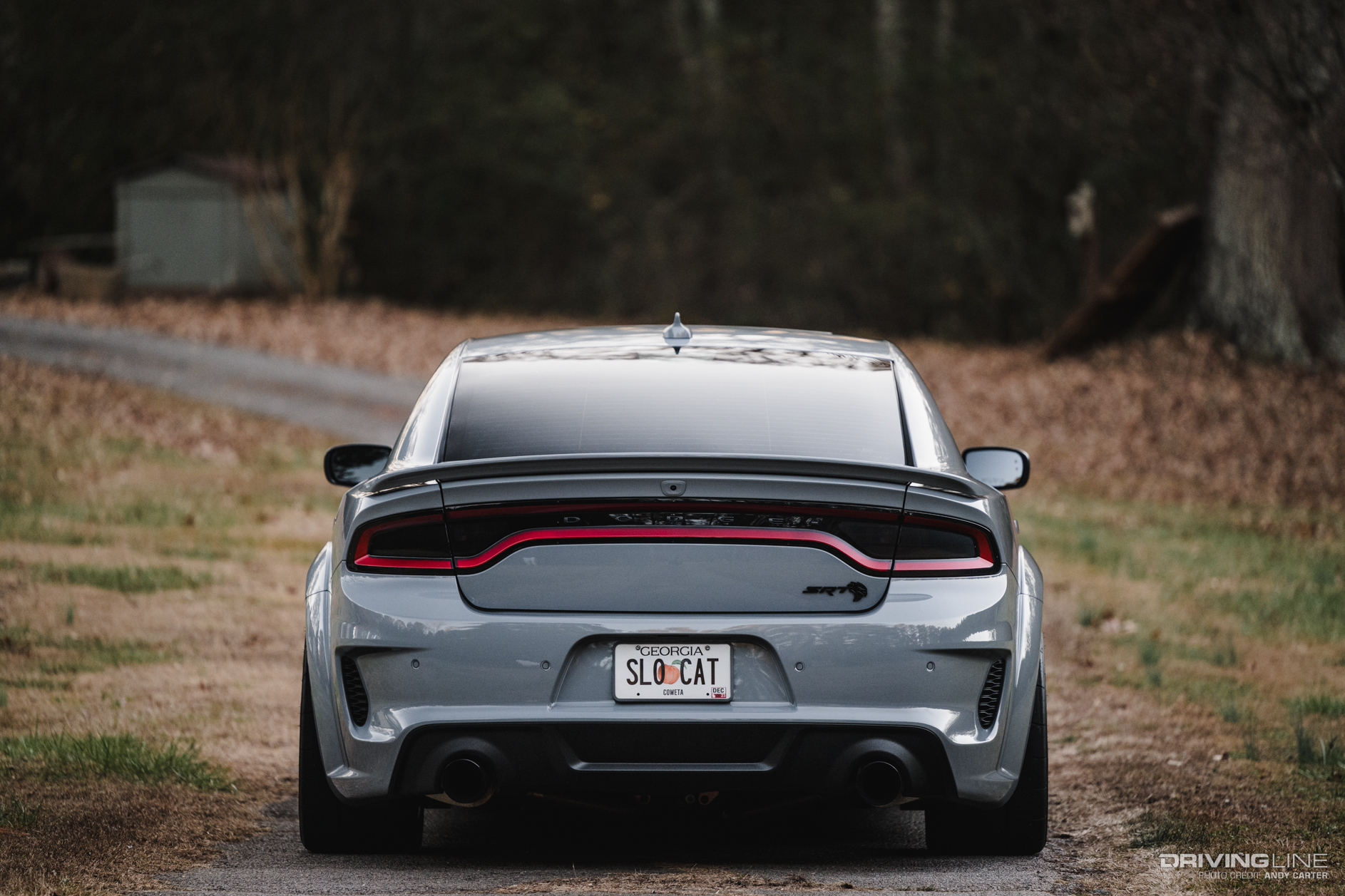 Rear of 2022 Dodge Charger Hellcat with NT555 RII tires