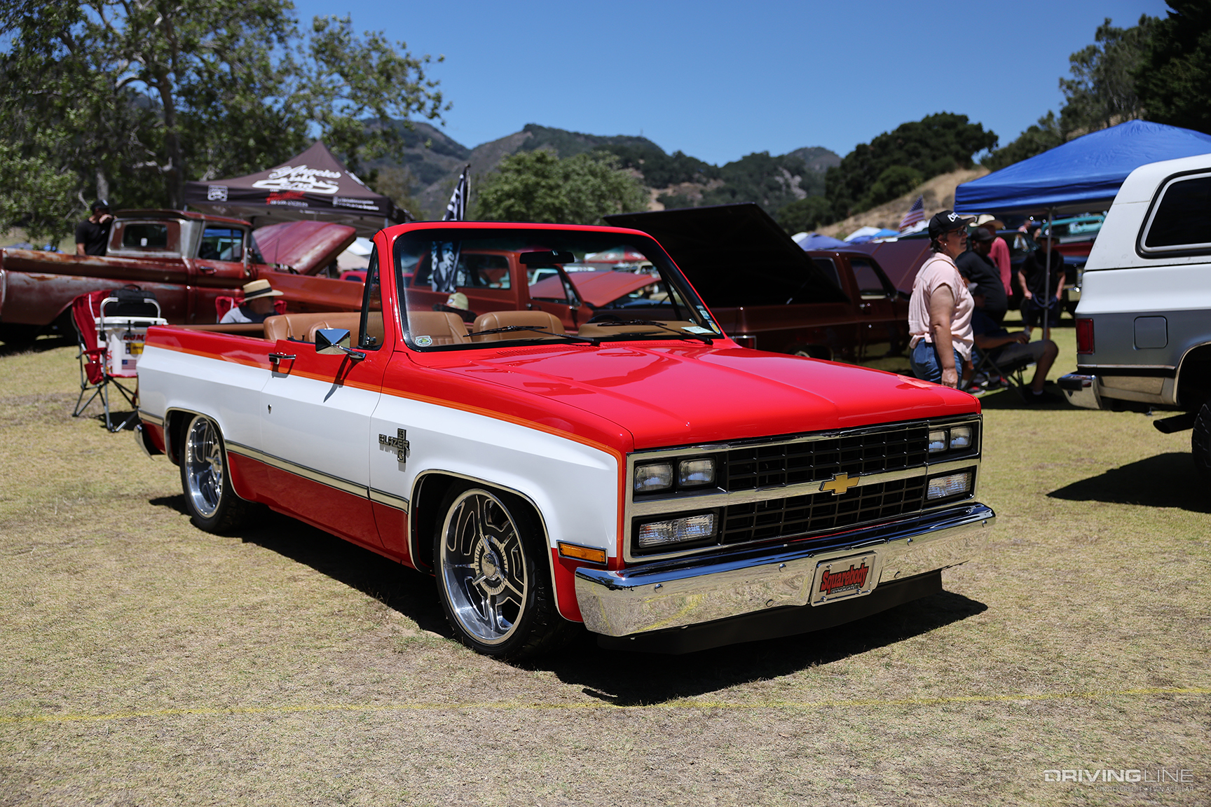 Front of Jeff Jordan’s ‘81 Chevy K5 Blazer at the 2023 C10 SLO Down
