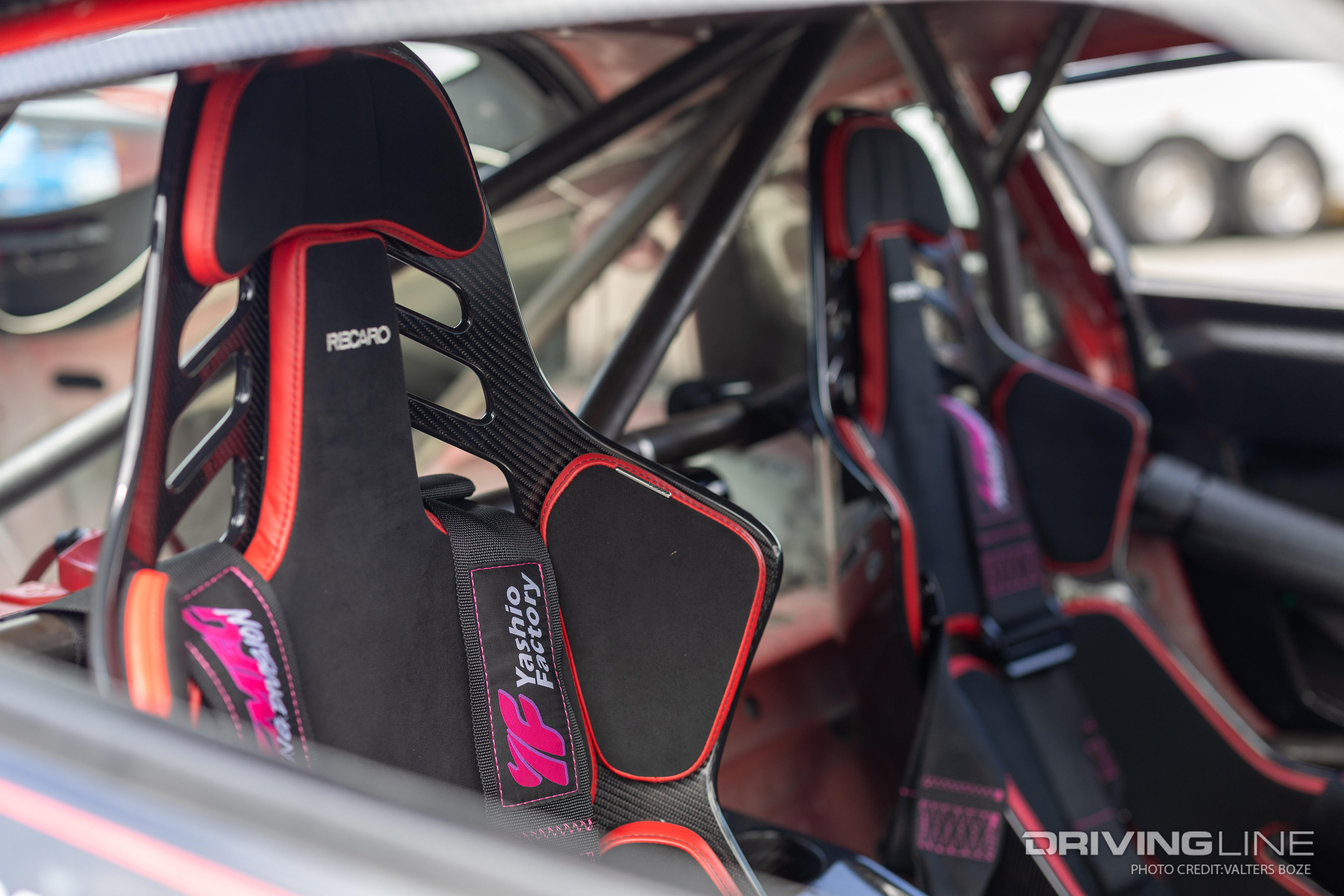 Adam chose a set of lightweight Recaro Podium seats to keep him and his passenger comfortable while driving.