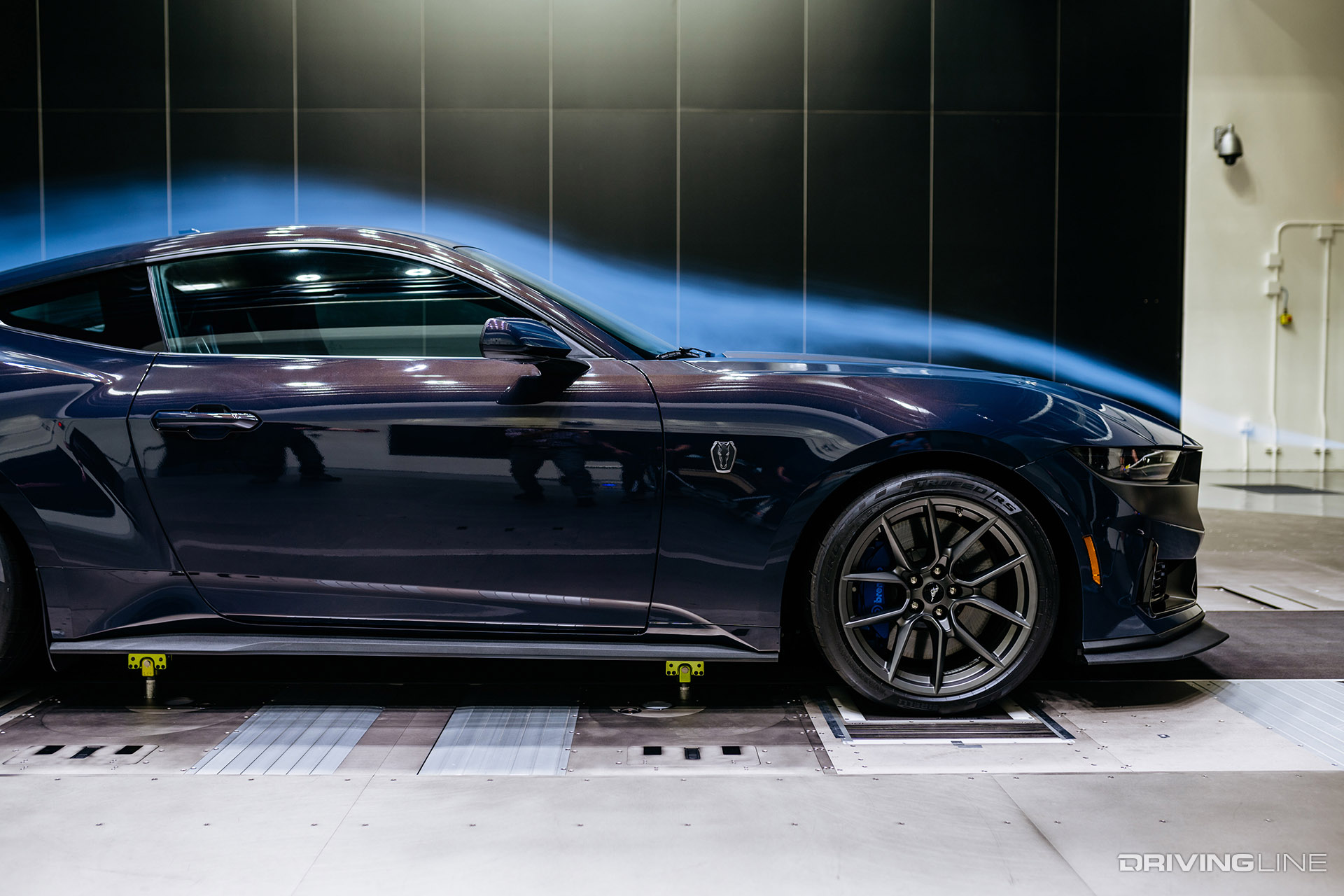 2024 Mustang Dark Horse in Wind Tunnel