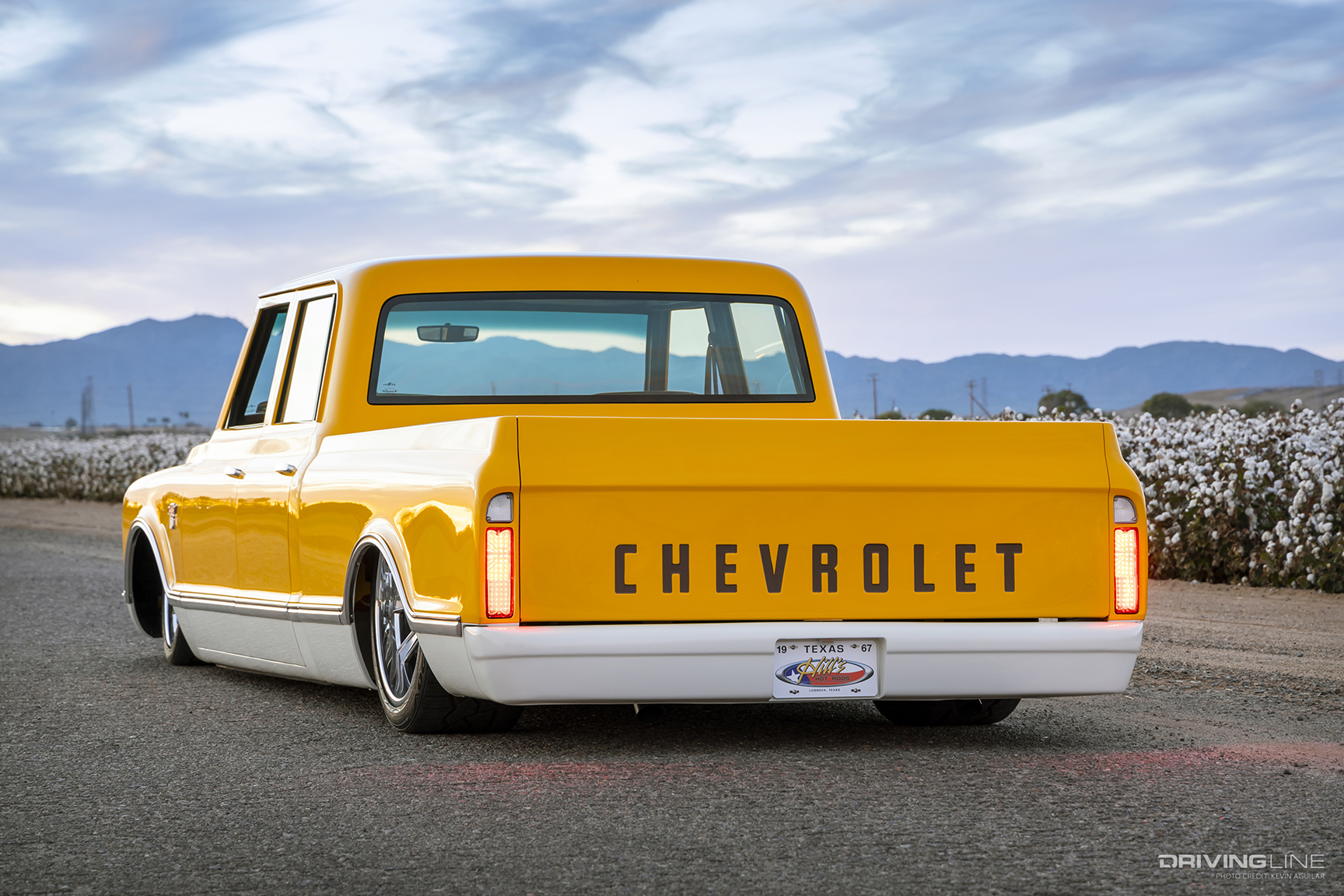 Rear of Bob Ward Jr. & Kelly Ward’s 1967 Chevy C10 Crew Cab
