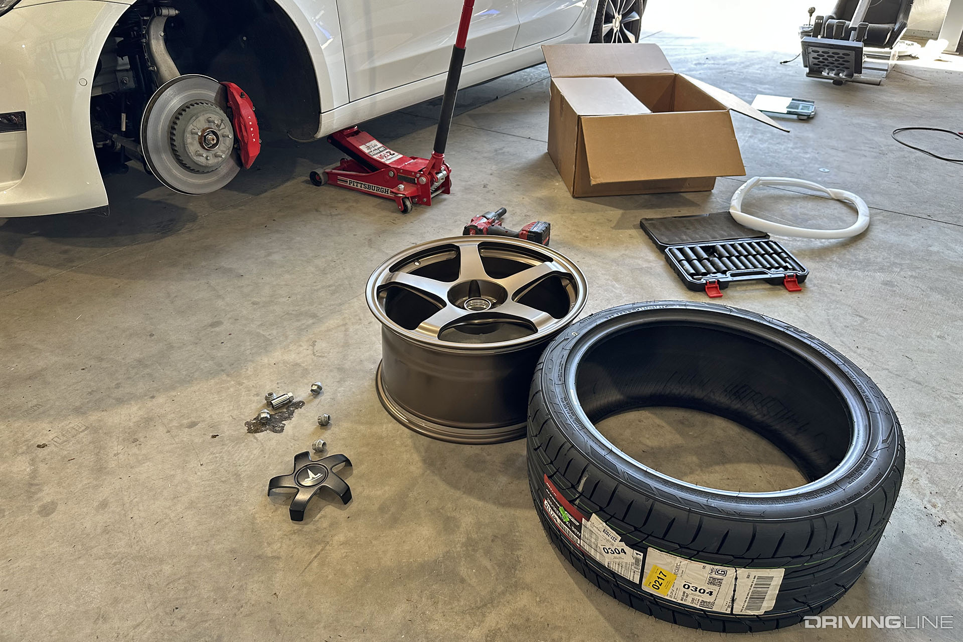 Titan7 Wheels and Nitto NT555 G2 Tires for Tesla Model 3