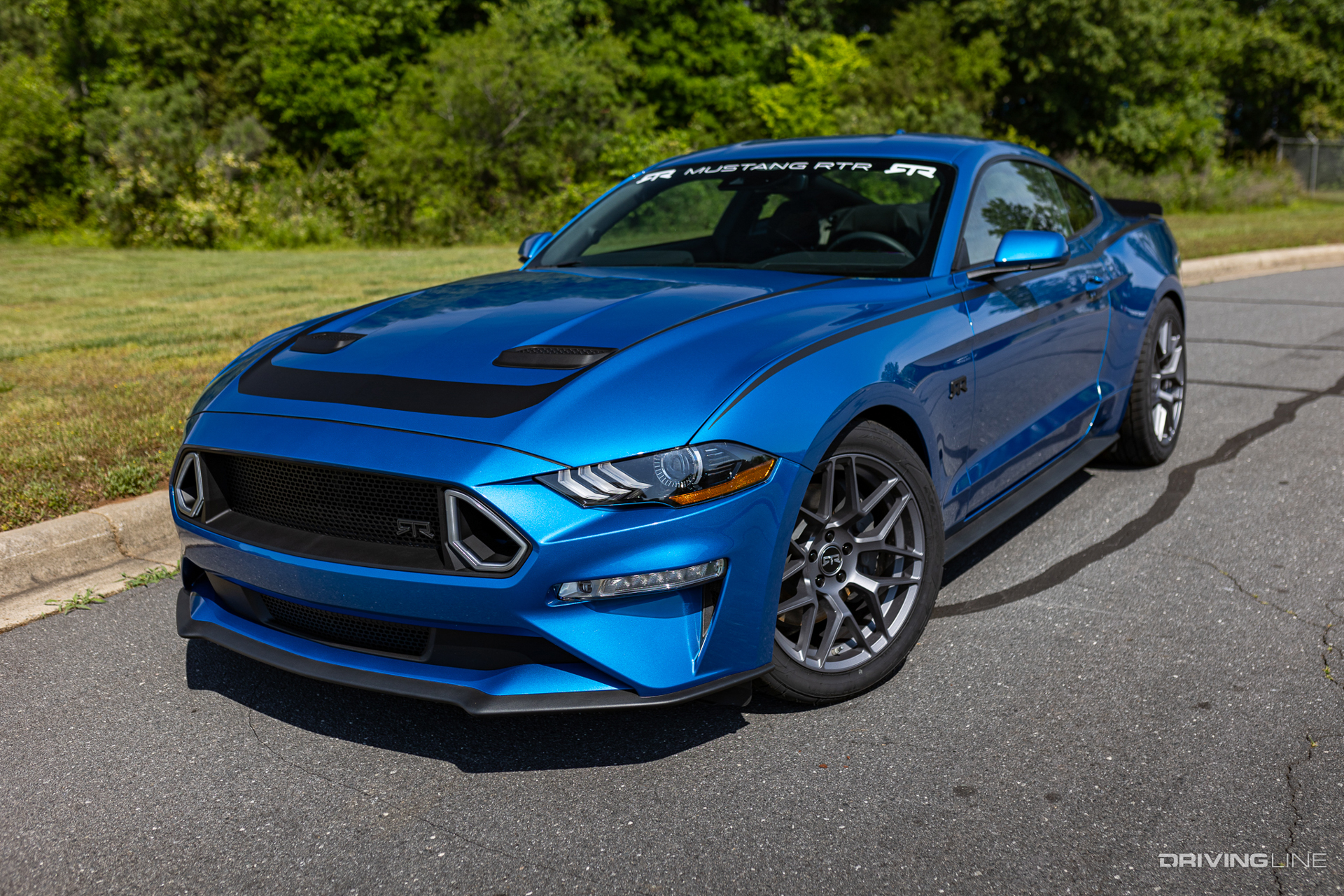The Ford Mustang RTR Spec 1 is lowered via a set of RTR Tactical lowering springs, which will help with weight transfer as you test the lateral limits of your Mustang