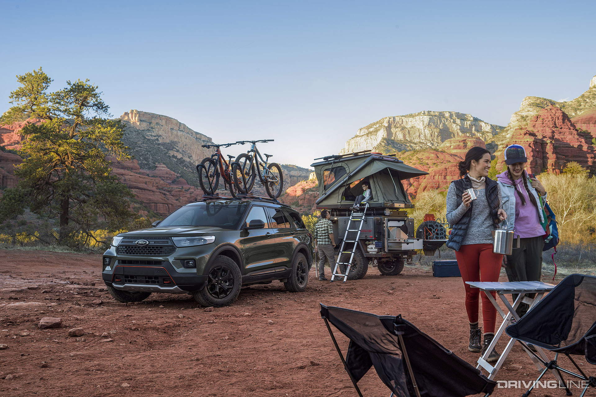 Ford Explorer Timberline overlanding campsite