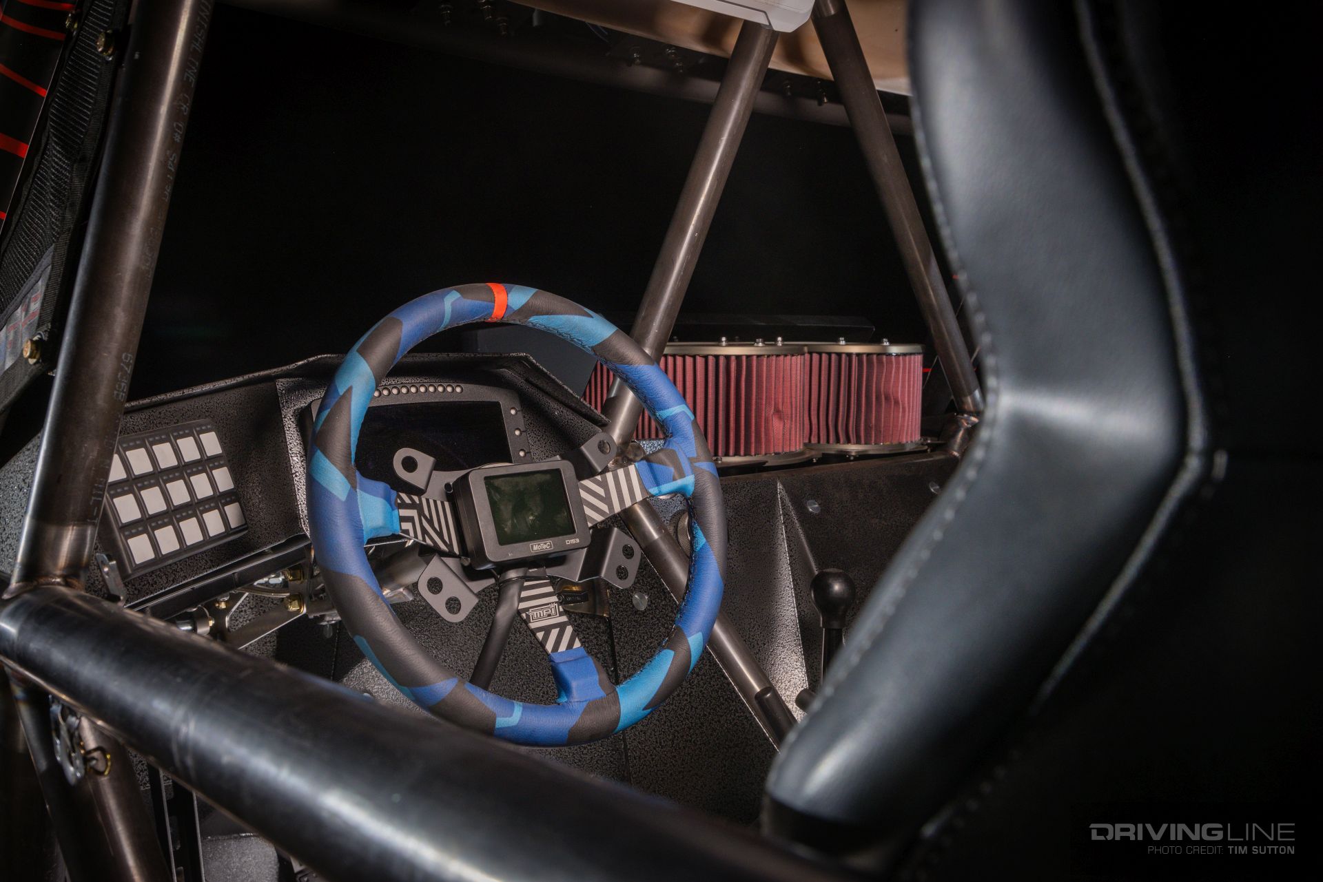 Loren Healy Ford Bronco interior layout side view