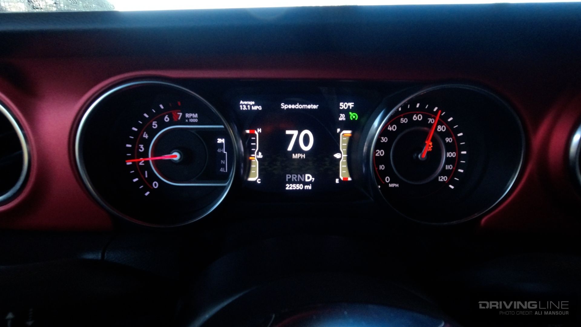 Jeep Gladiator Rubicon Dash speedometer