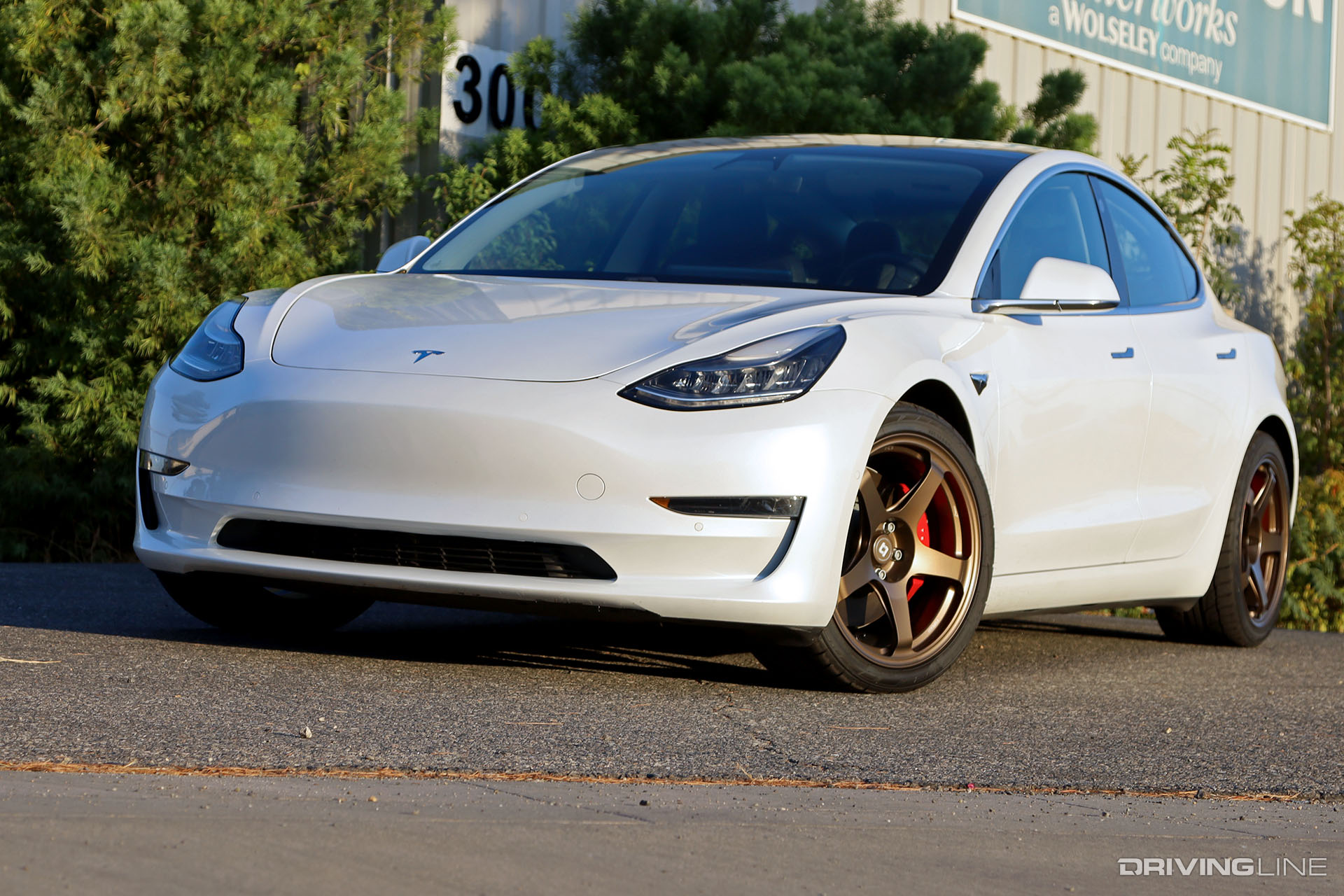 Tesla Model 3 Performance on Titan7 and Nitto NT555 G2