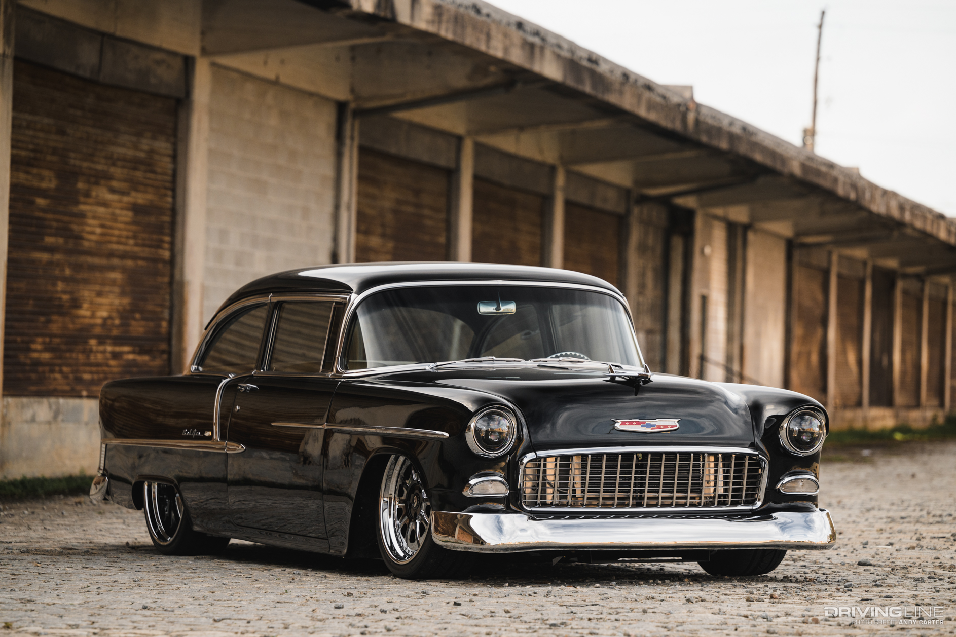 Bagged Chevrolet Bel-Air front shot