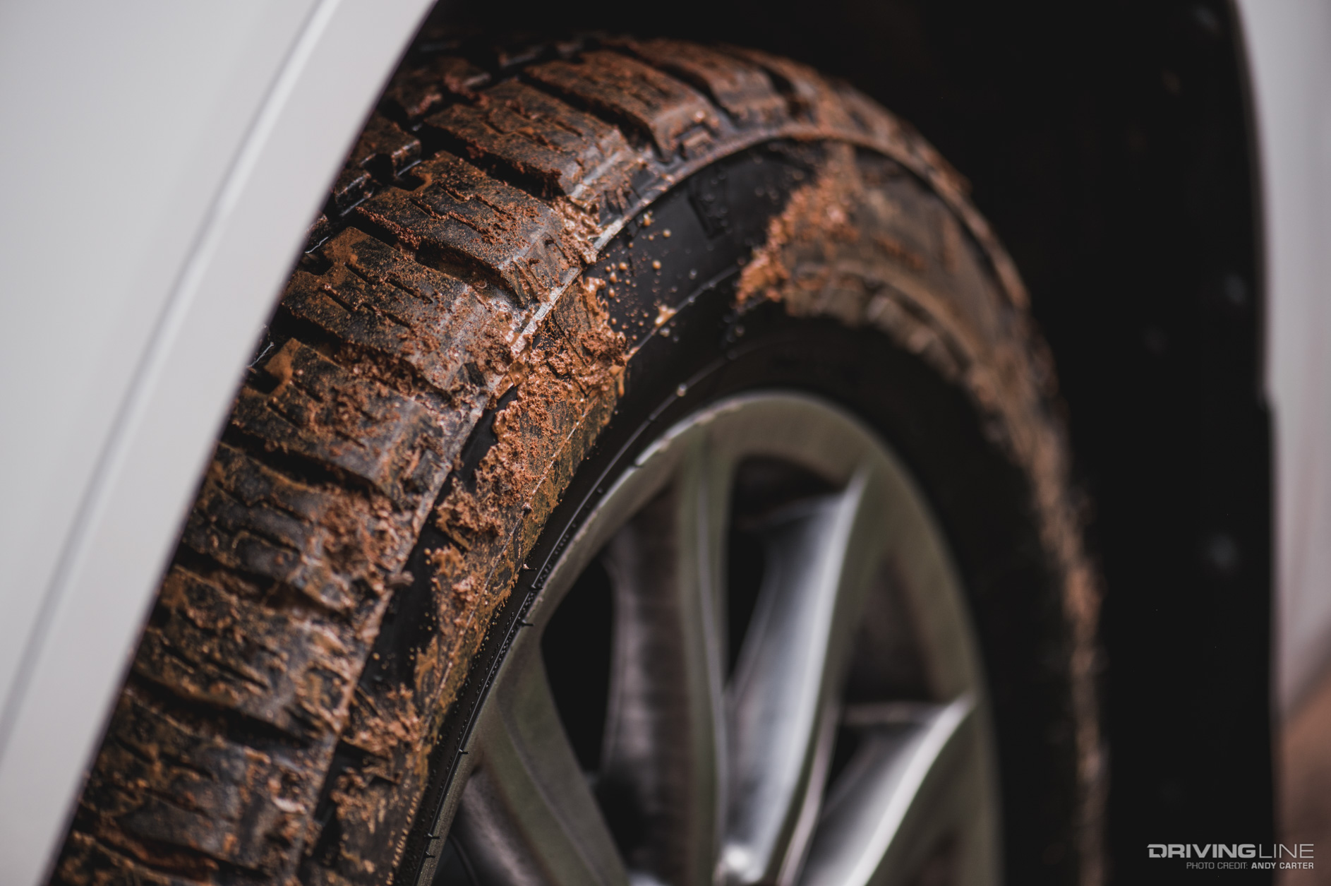 Nitto Terra Grappler G2 covered in clay