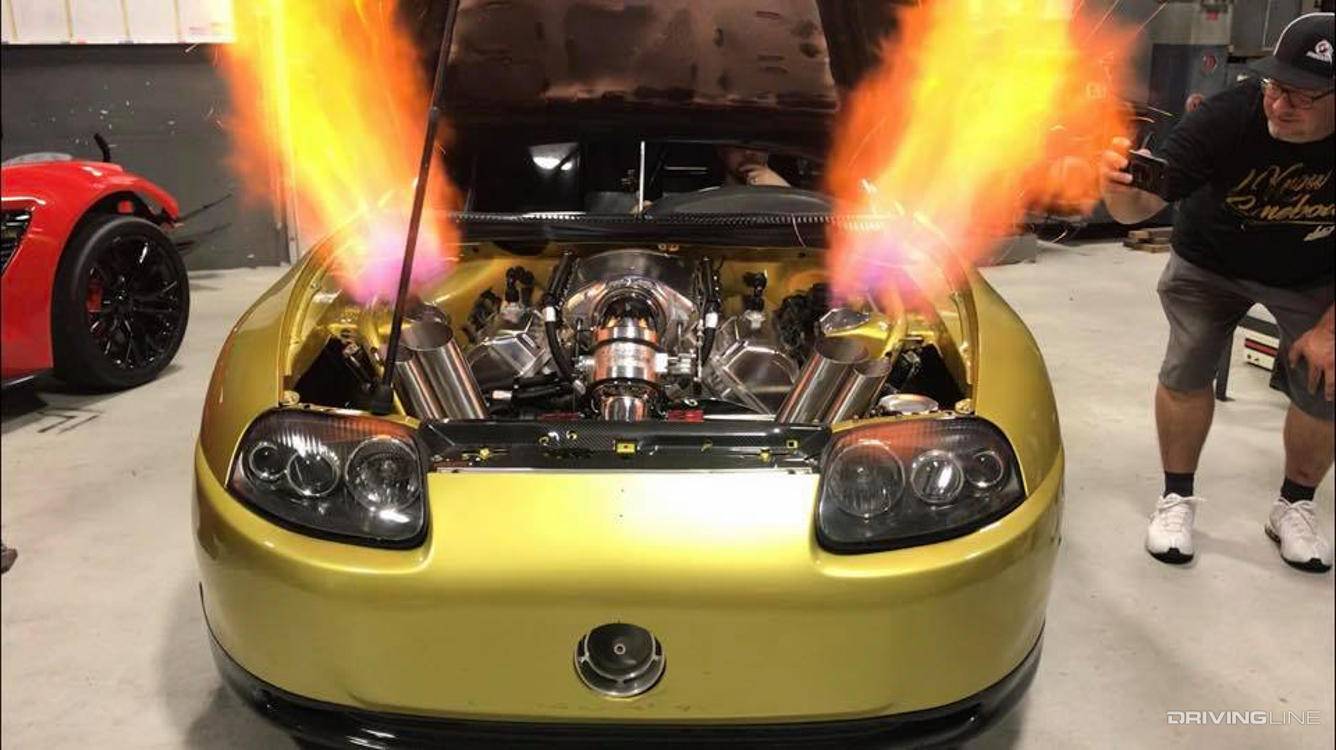 Toyota Supra with Hemi swap
