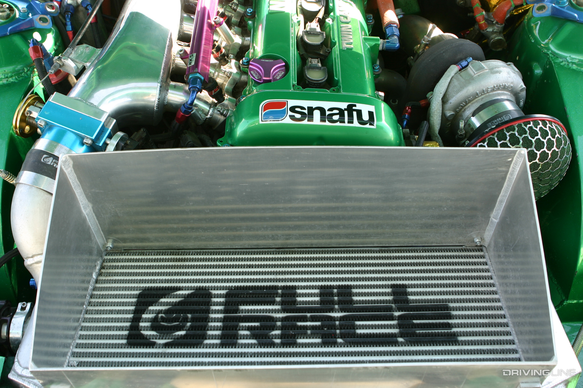 Forrest Wang's Nissan S14 originally sported a Nissan SR20DET engine before it was later swapped to a Toyota 2JZ V6 engine