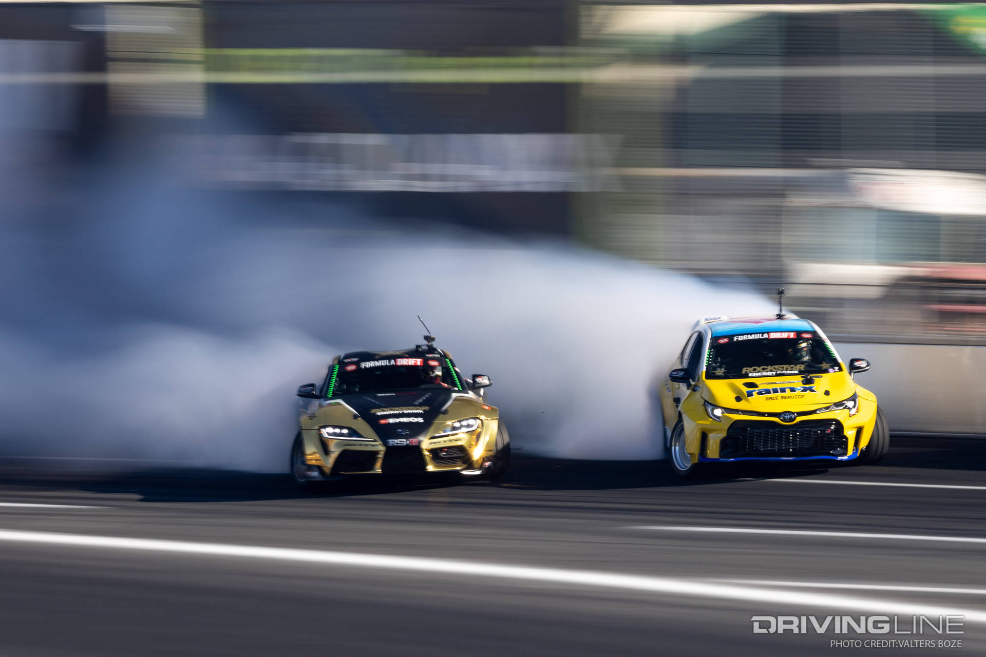 Fredric Aasbo tandem Drifting against Ryan Tuerck at 2023 Formula Drift Seattle