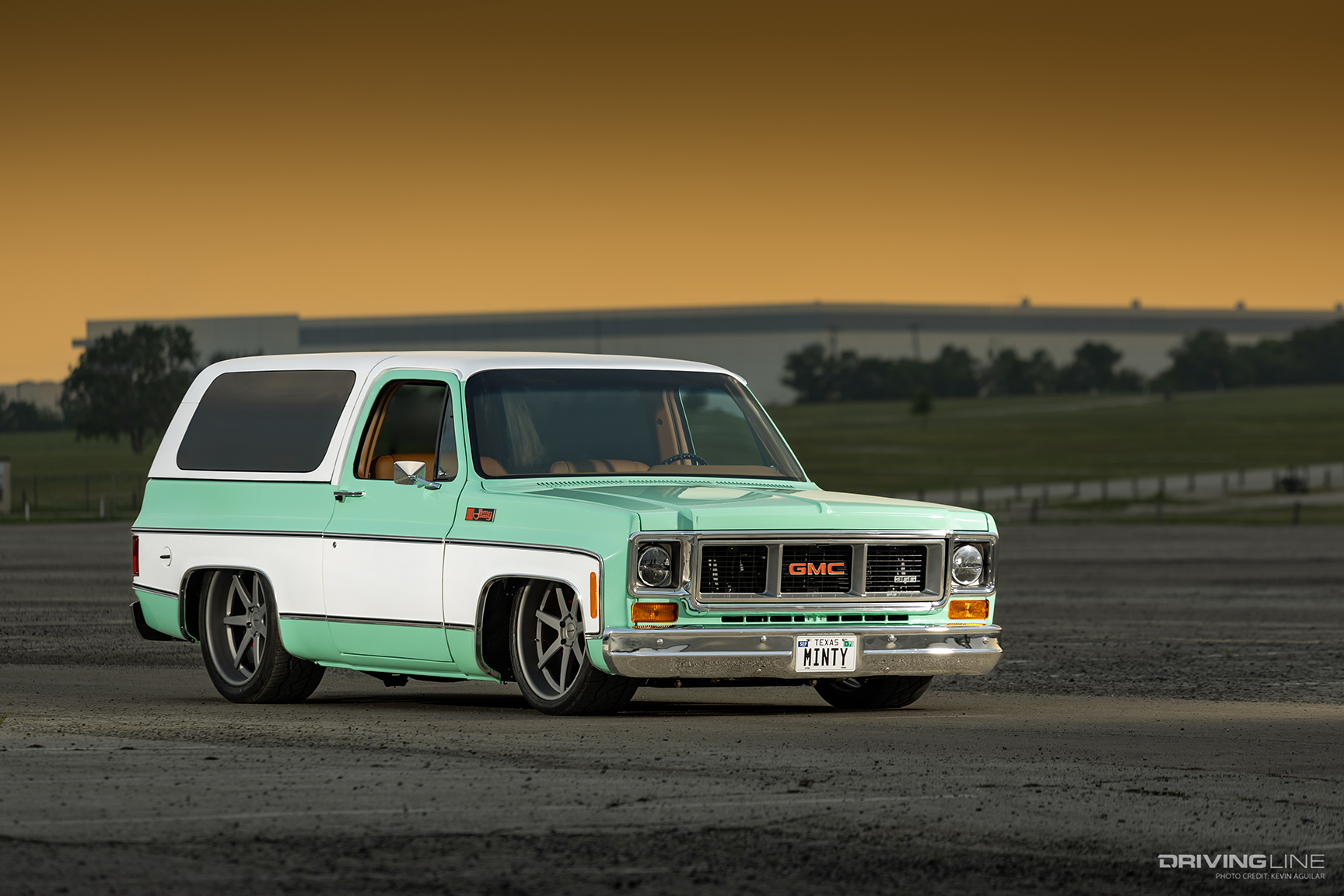 Front of Cody McKelvy's '78 GMC Jimmy Built by Hill's Hot Rods