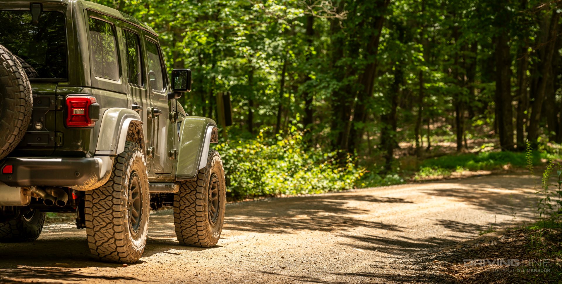 Nitto Recon Grappler Jeep Wrangler Gravel forest road