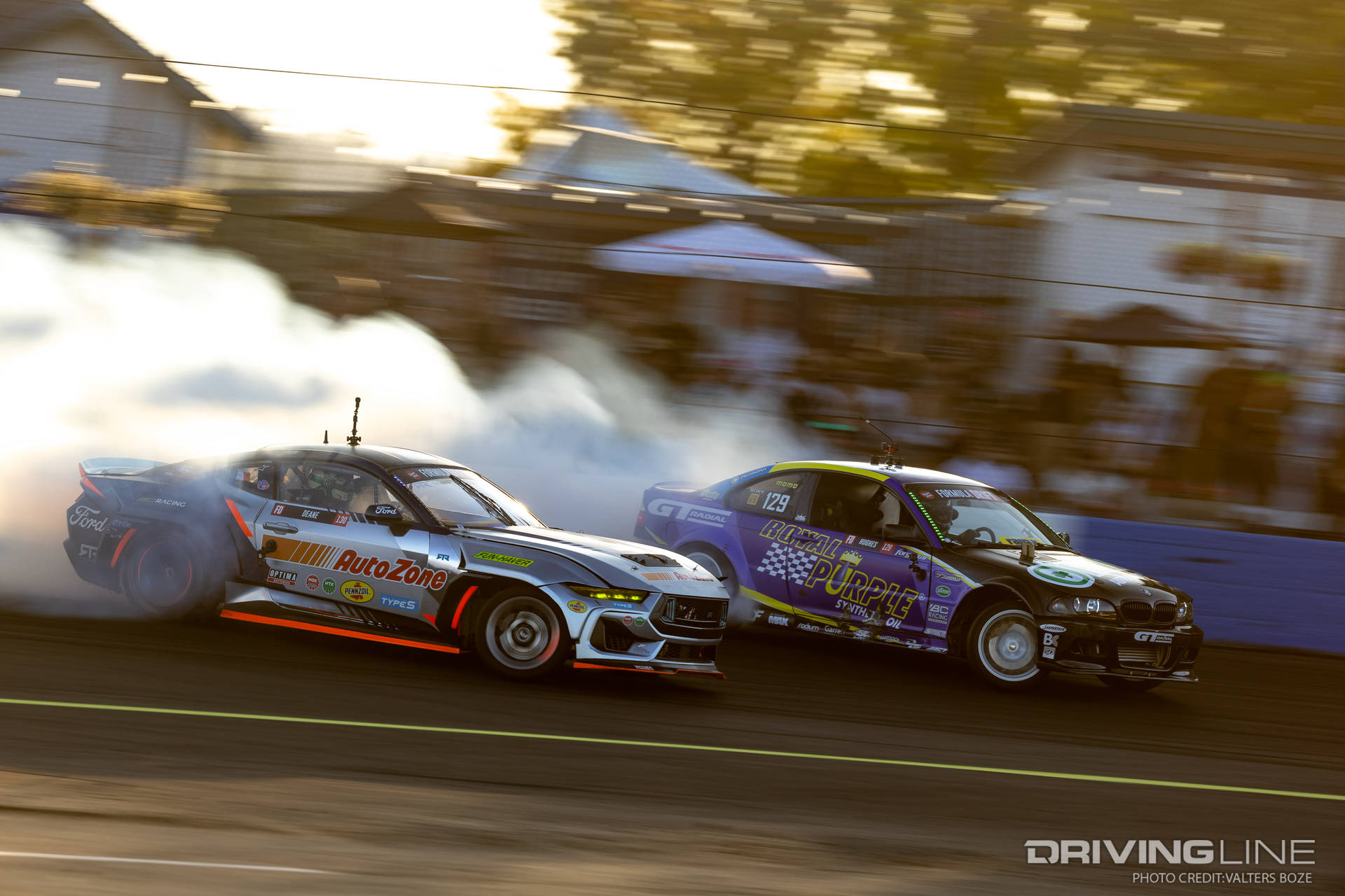 James Deane tandem Drifting against Dylan Hughes at 2023 Formula Drift Seattle