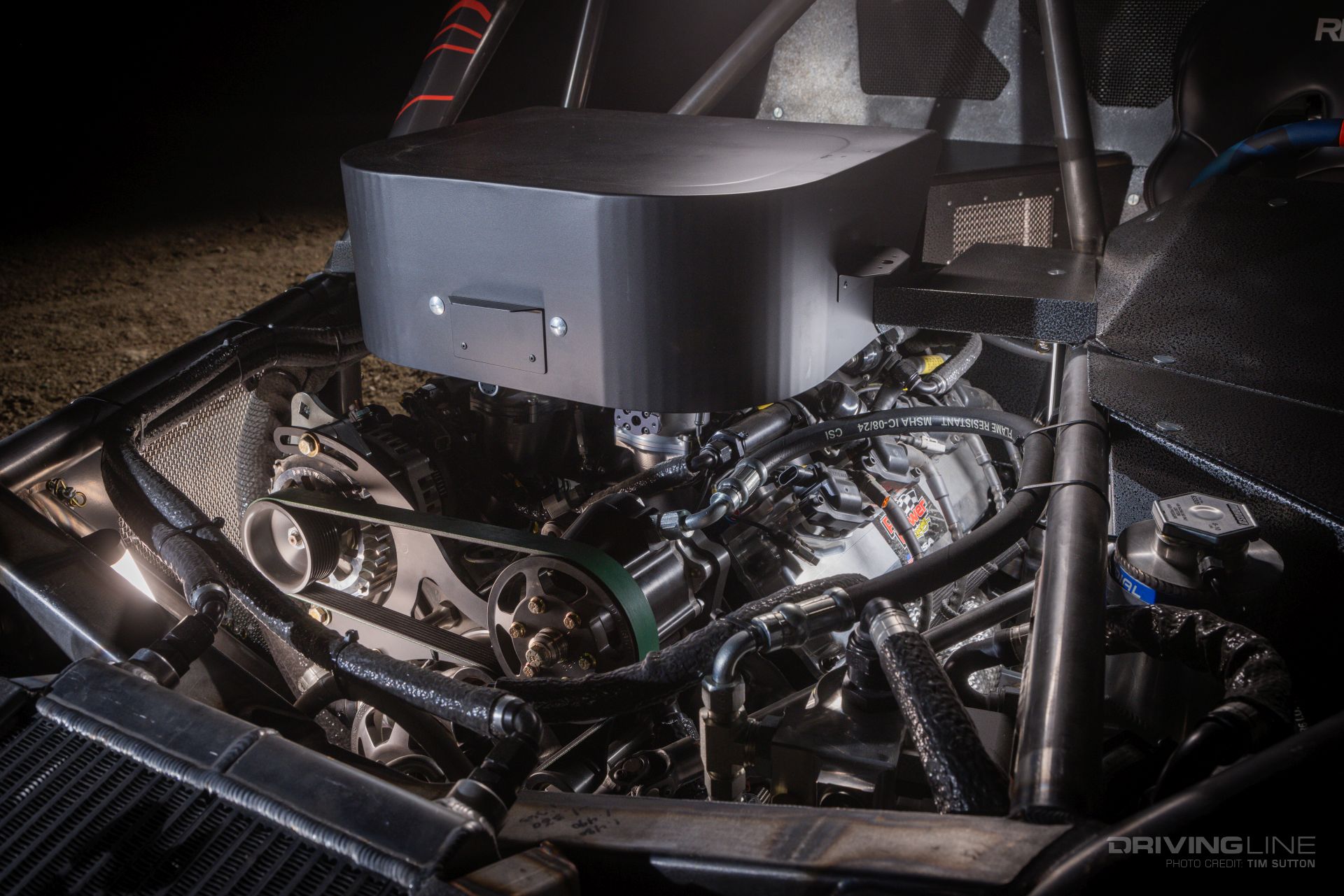 RY45 racing engine ultra4 car front view