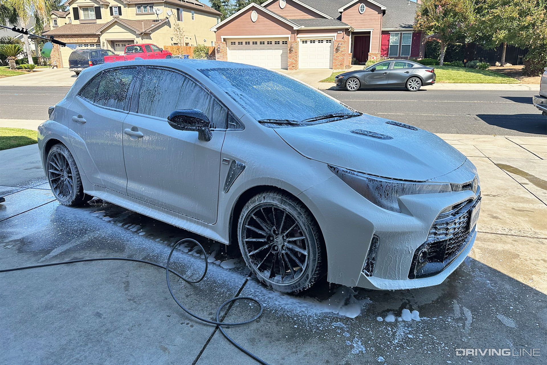 Toyota GR Corolla Being Washed