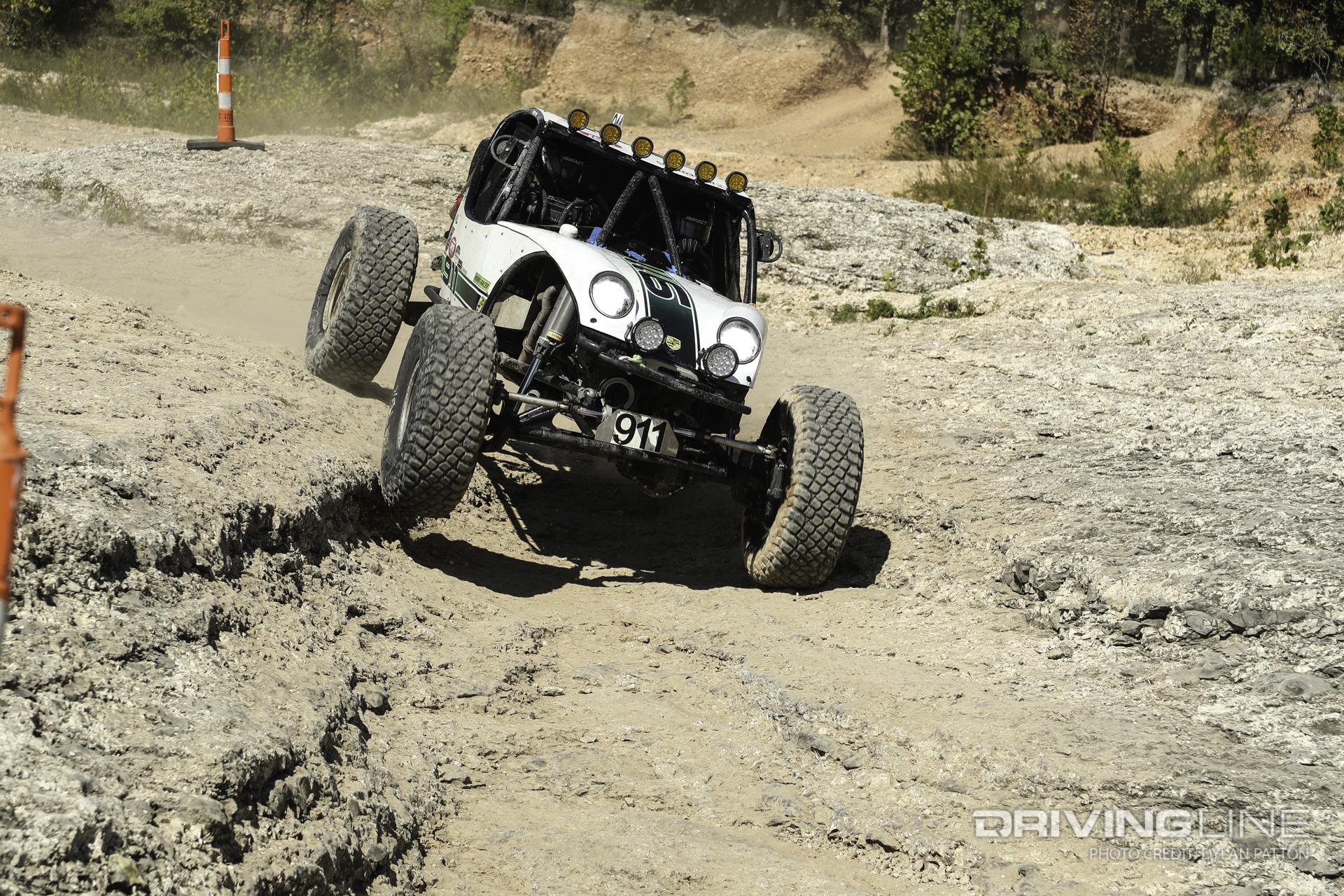 The Point 1 race team was out in their Porsche 911 trying to battle hard