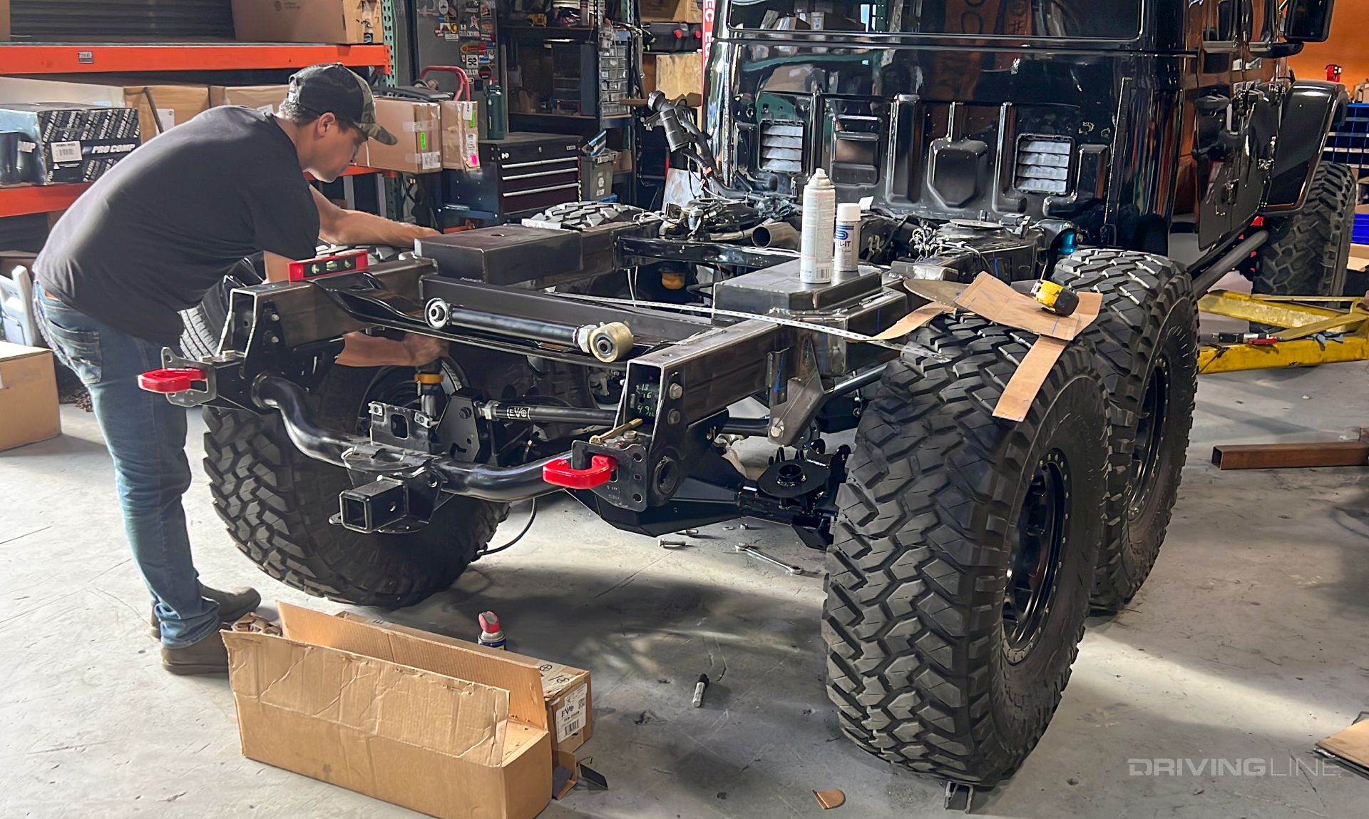 Jeep Gladiator 6x6 conversion rear photo inside Roco 4x4