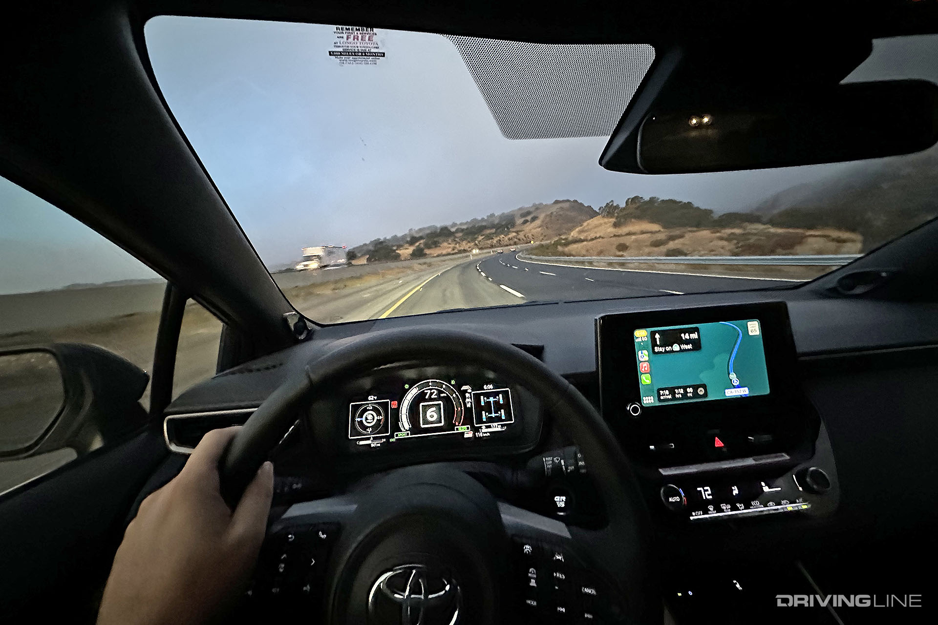 GR Corolla Driver View