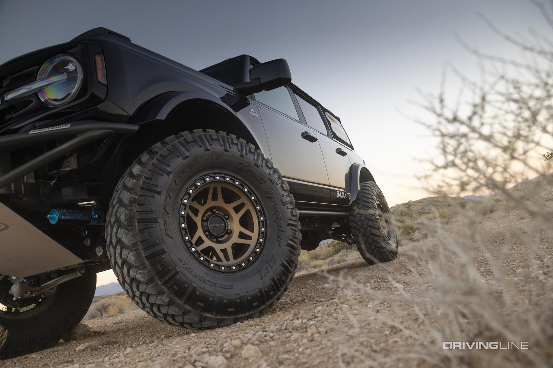 lge-cts ford bronco driving desert on nitto tires