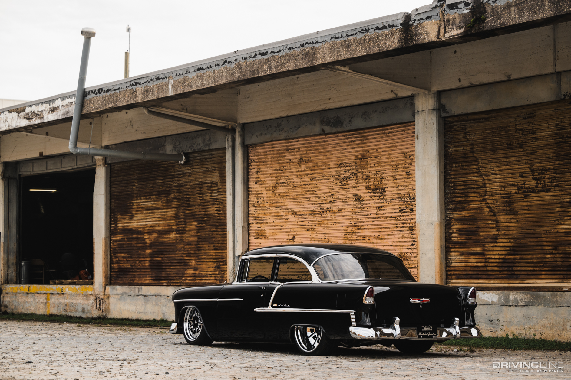 Bagged Chevy Bel Air on Forgiato wheels