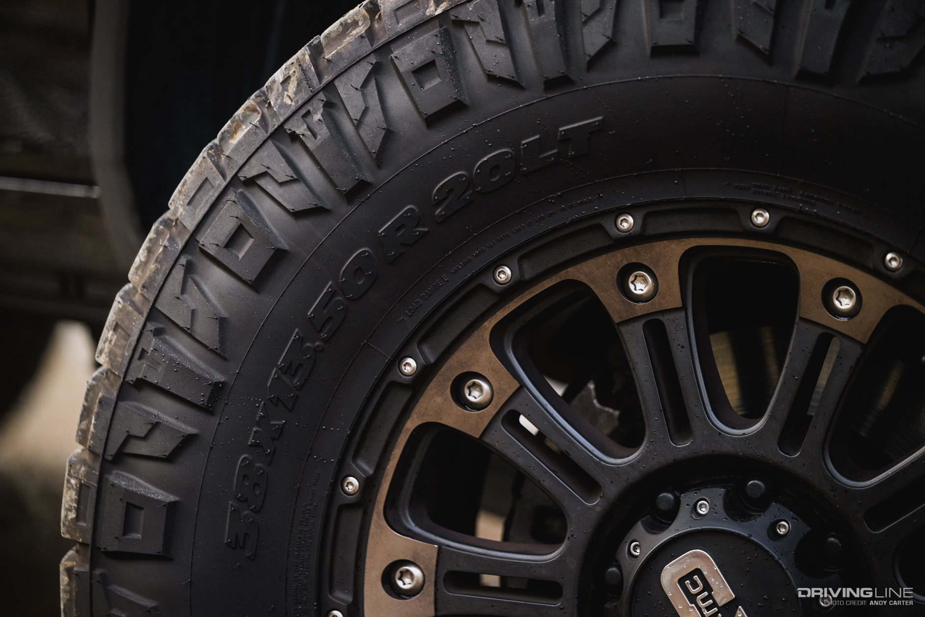 38x13.50 Ridge Grappler on Ram Power Wagon