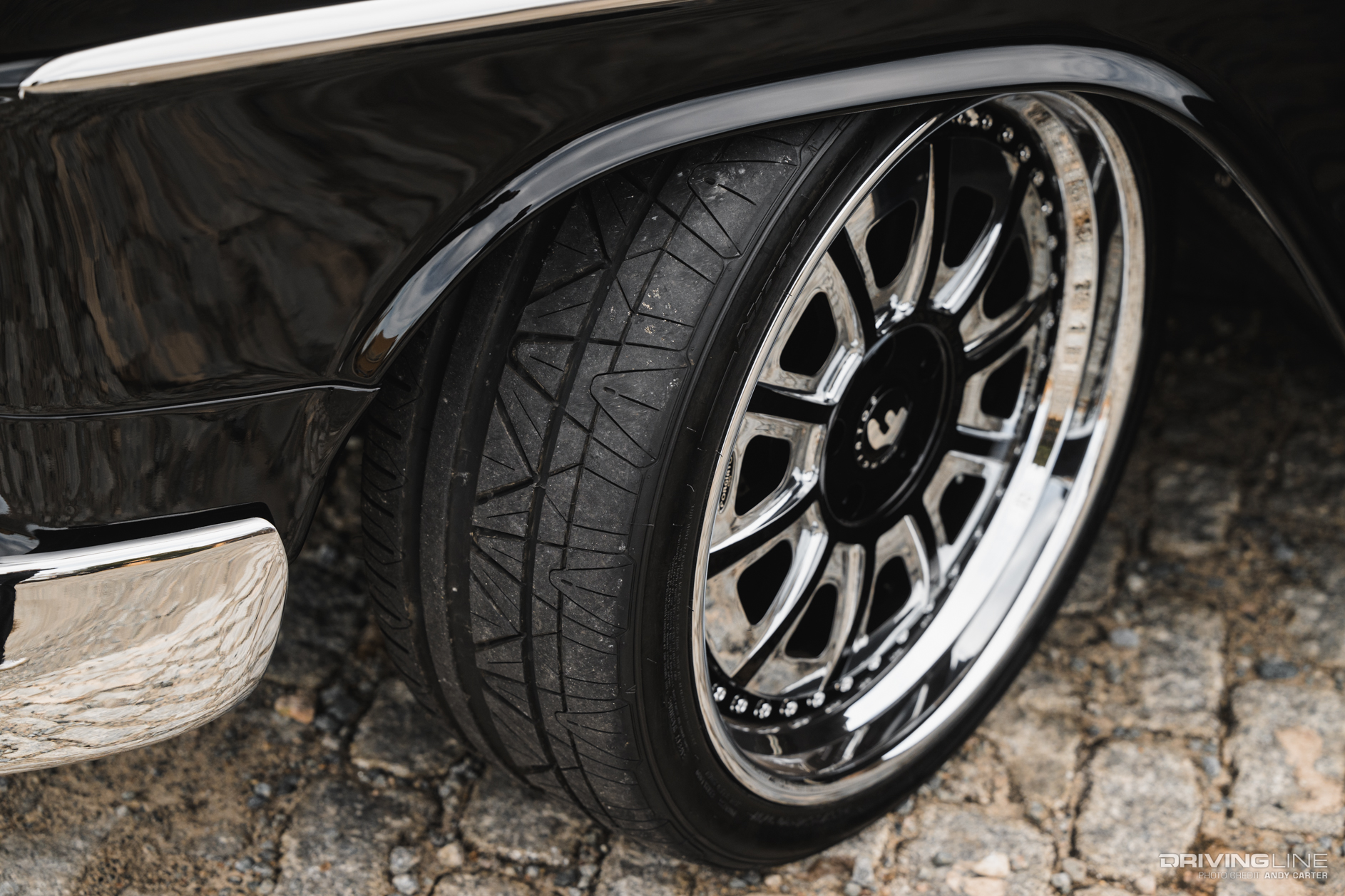 Nitto Invo on Bagged Chevrolet Bel Air