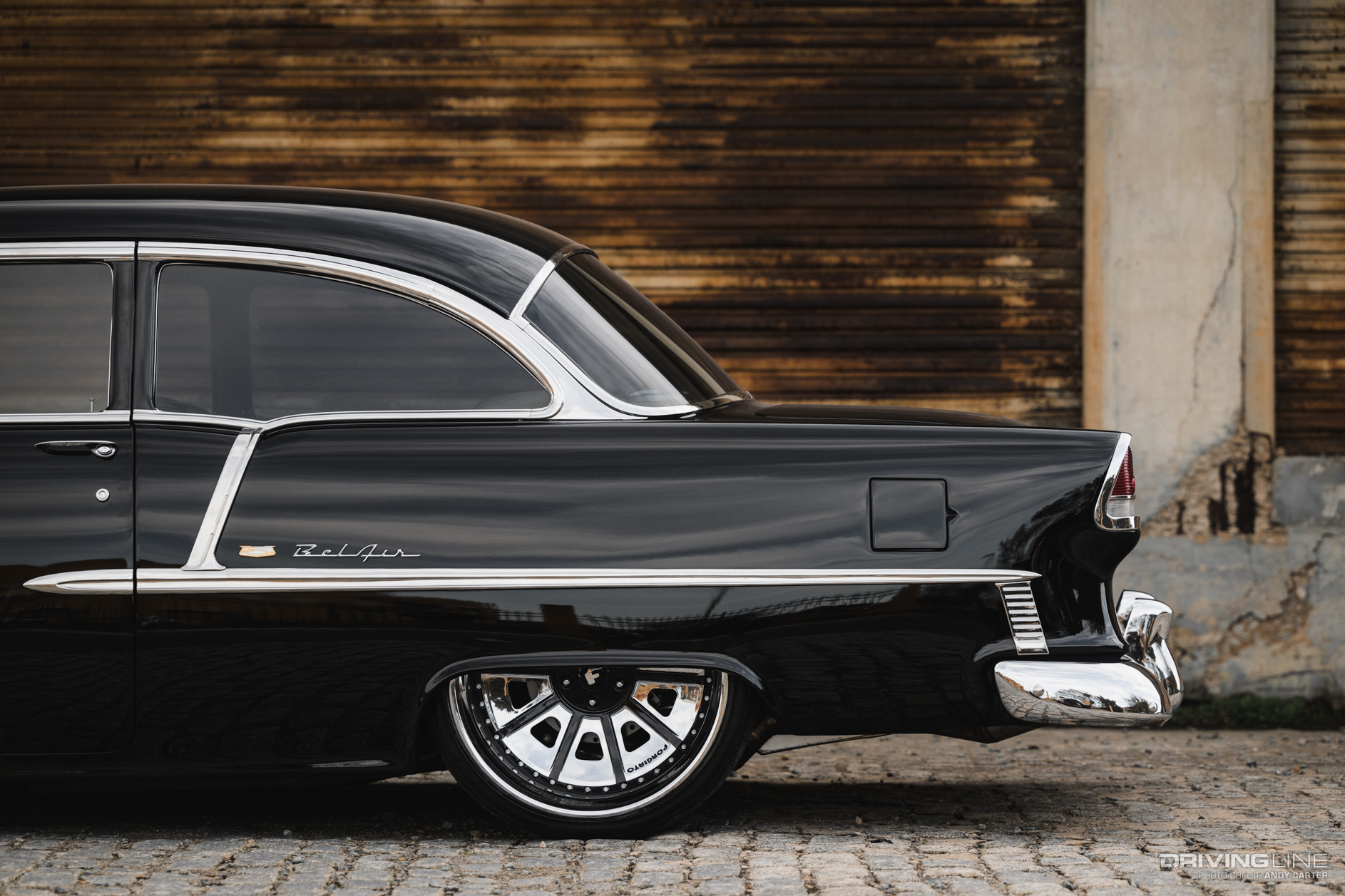 Bagged Chevrolet Bel-Air on Forgiato Wheels